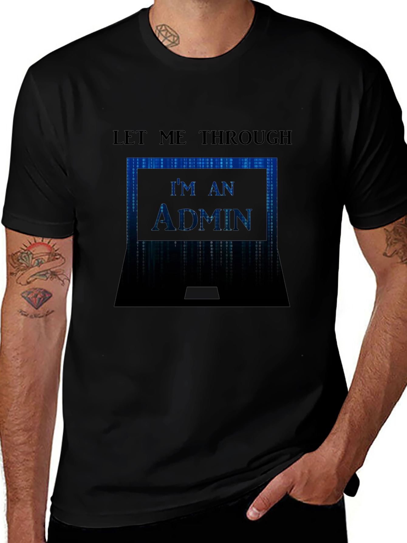 Admin Code T-Shirt - Let Me Through Programmer Tee
