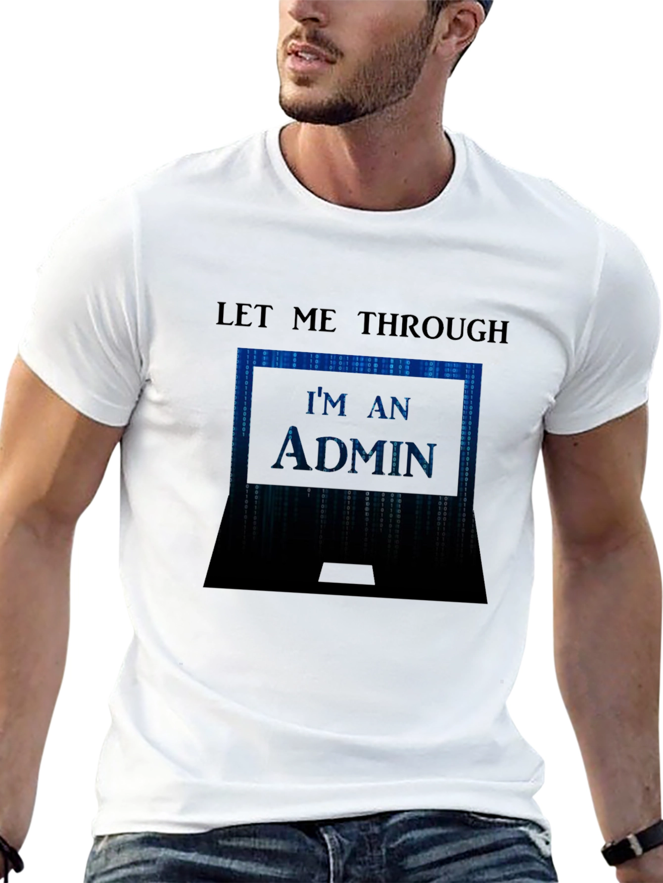 Admin Code T-Shirt - Let Me Through Programmer Tee