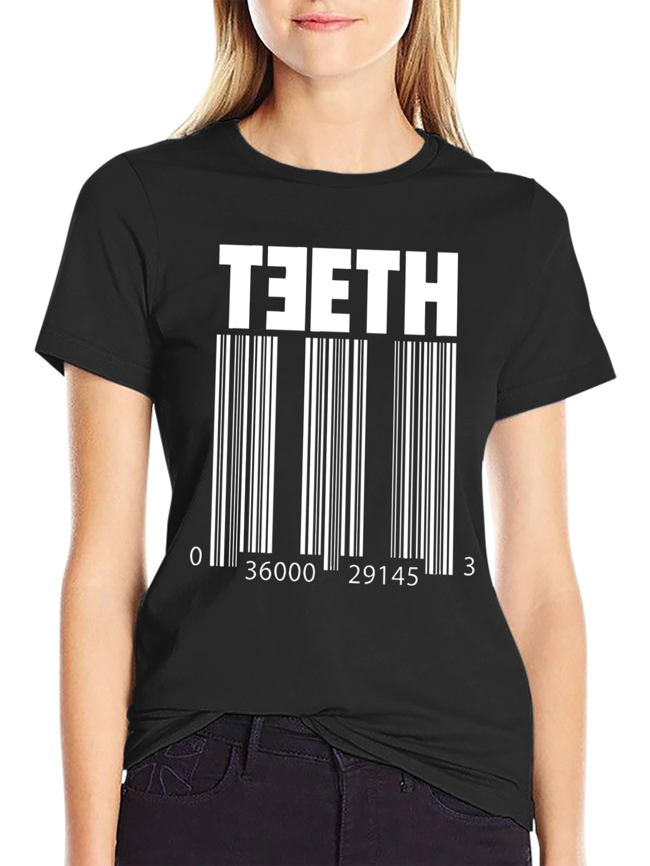 TEETH Barcode Novelty T-Shirt