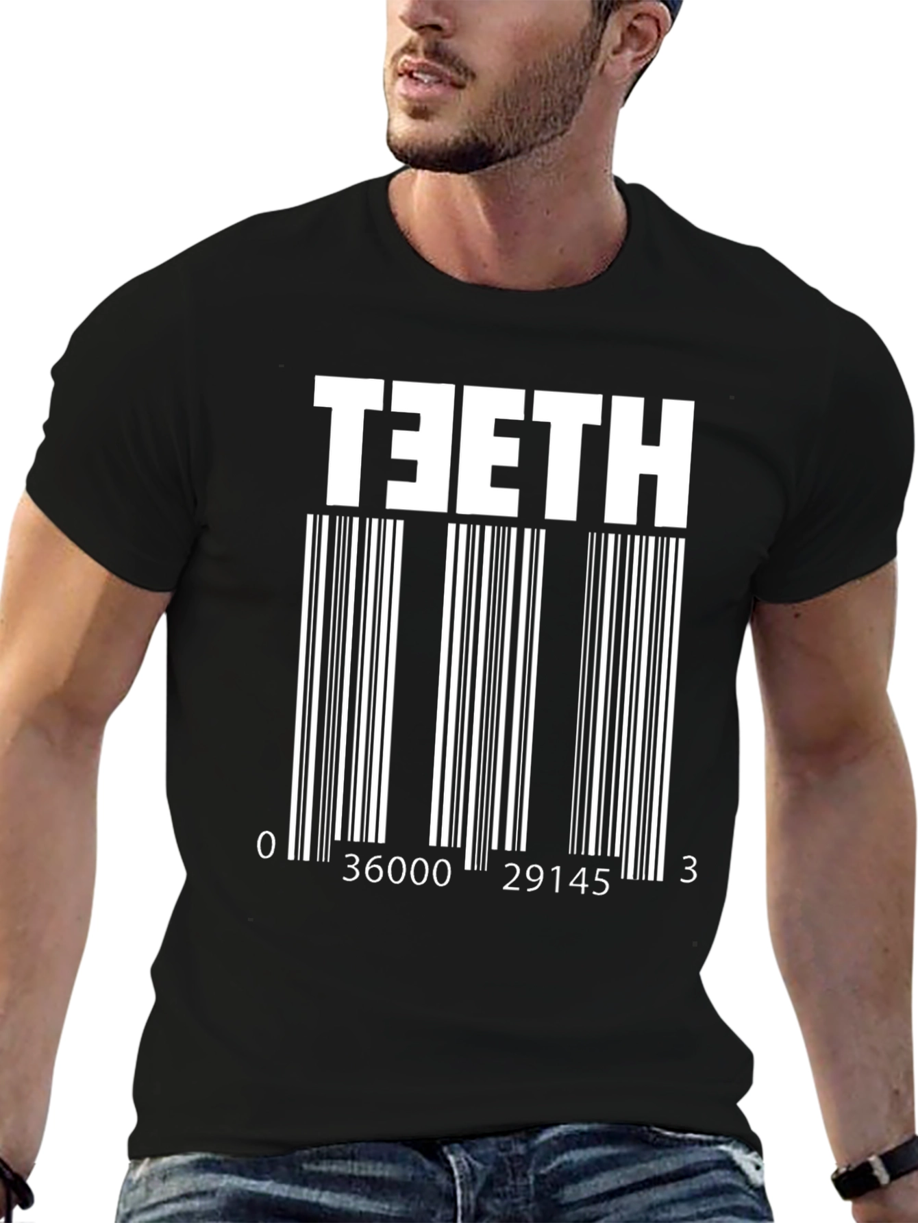 TEETH Barcode Novelty T-Shirt