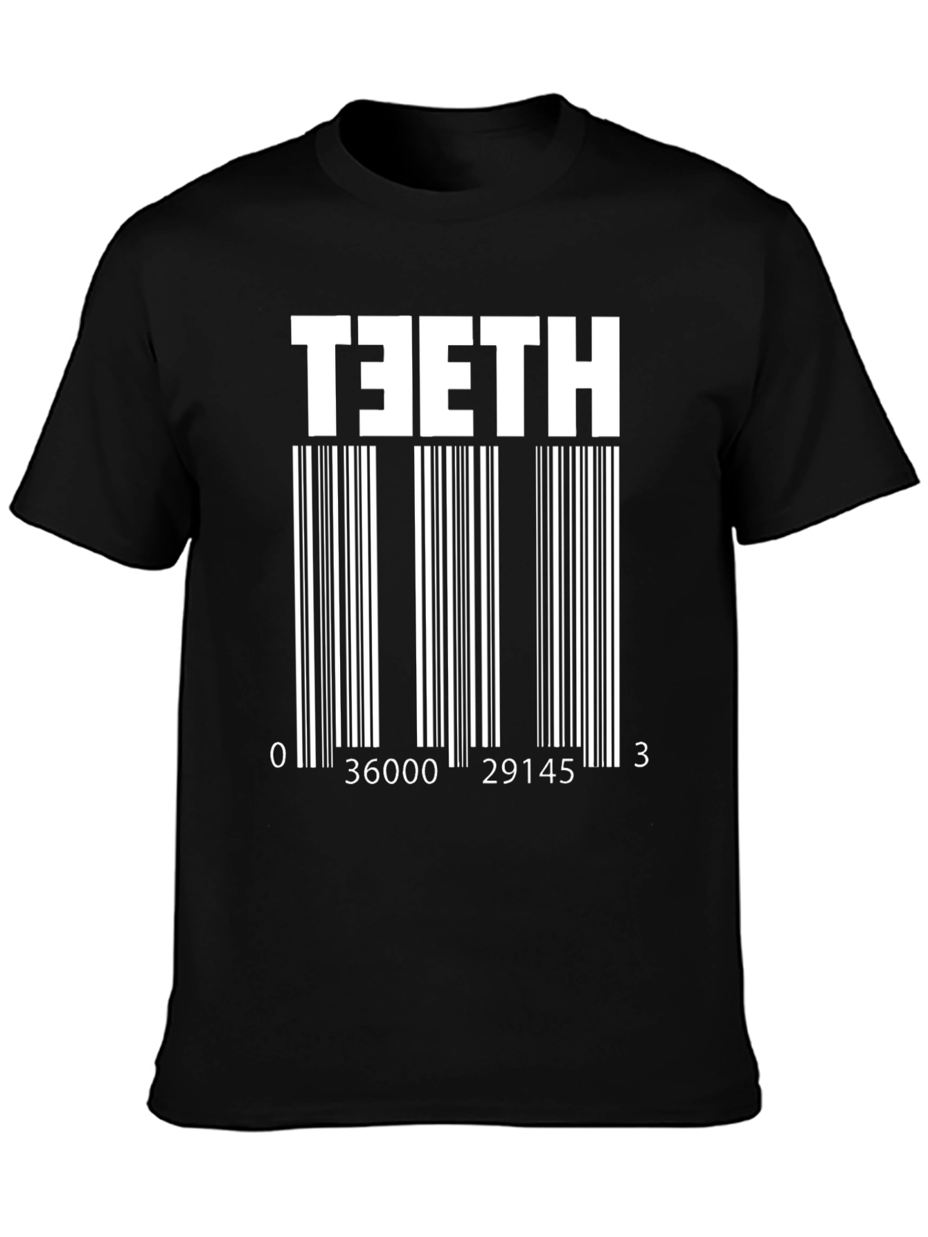 TEETH Barcode Novelty T-Shirt