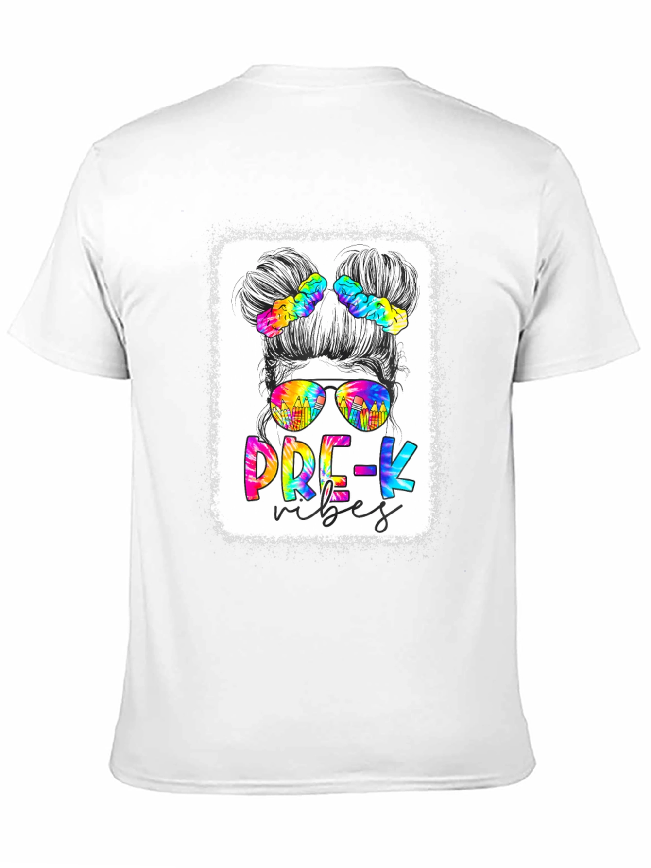 Pre-K Vibes Messy Bun T-Shirt