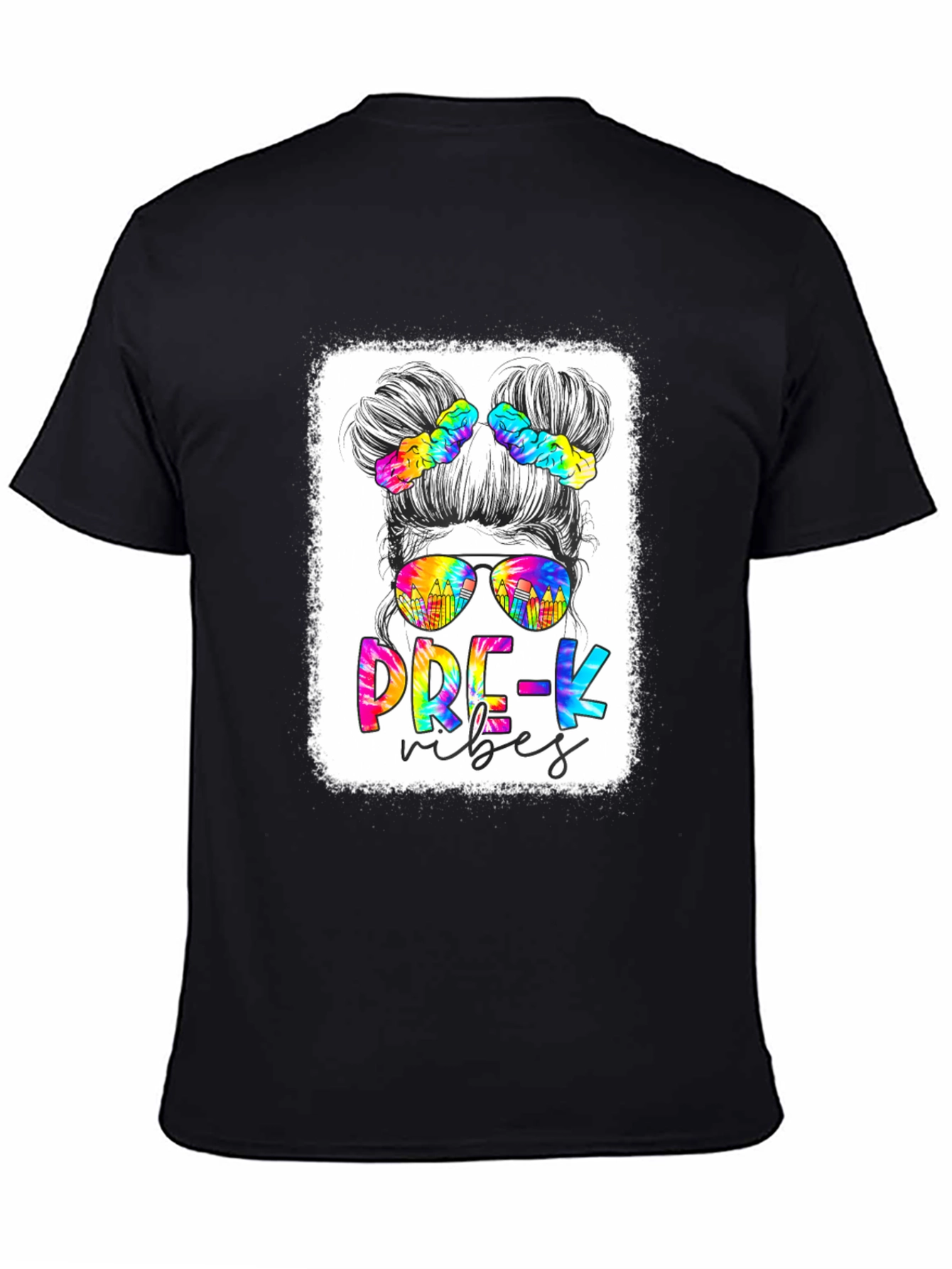 Pre-K Vibes Messy Bun T-Shirt