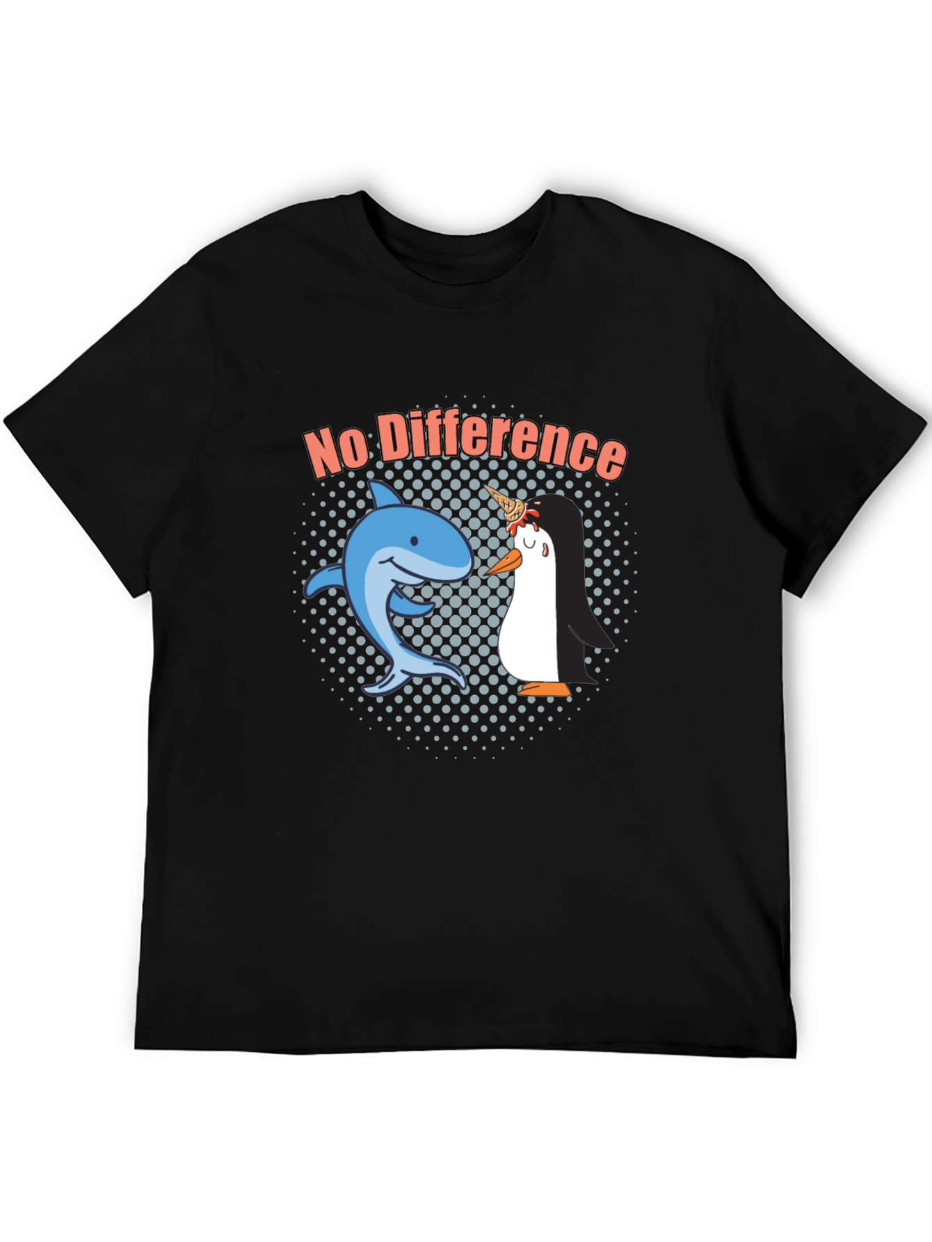 No Difference Shark Penguin Graphic Tee
