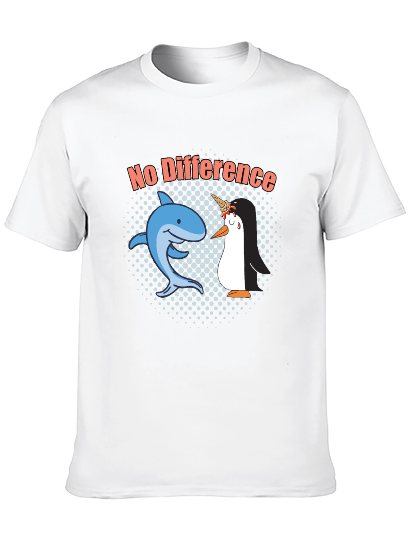 No Difference Shark Penguin Graphic Tee