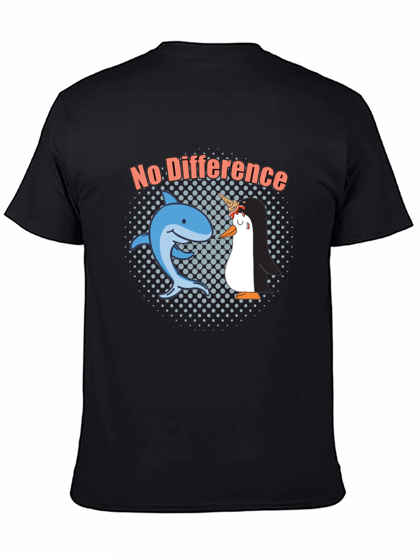 No Difference Shark Penguin Graphic Tee