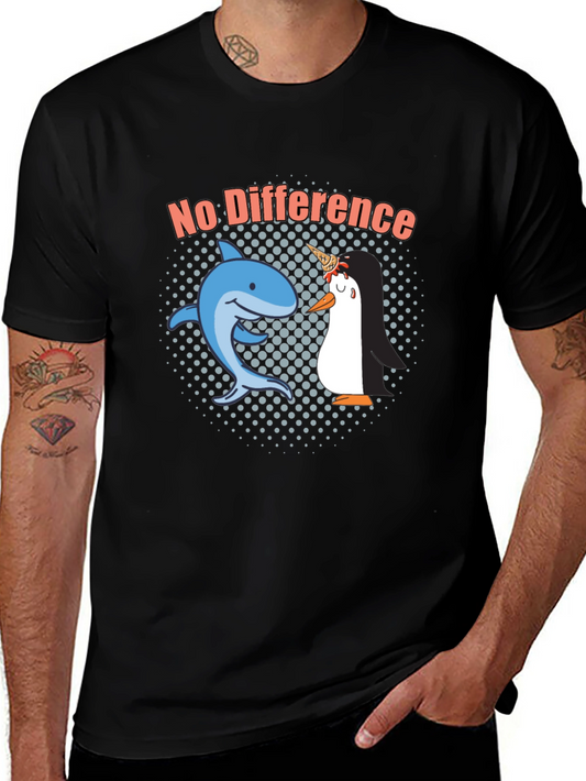 No Difference Shark Penguin Graphic Tee
