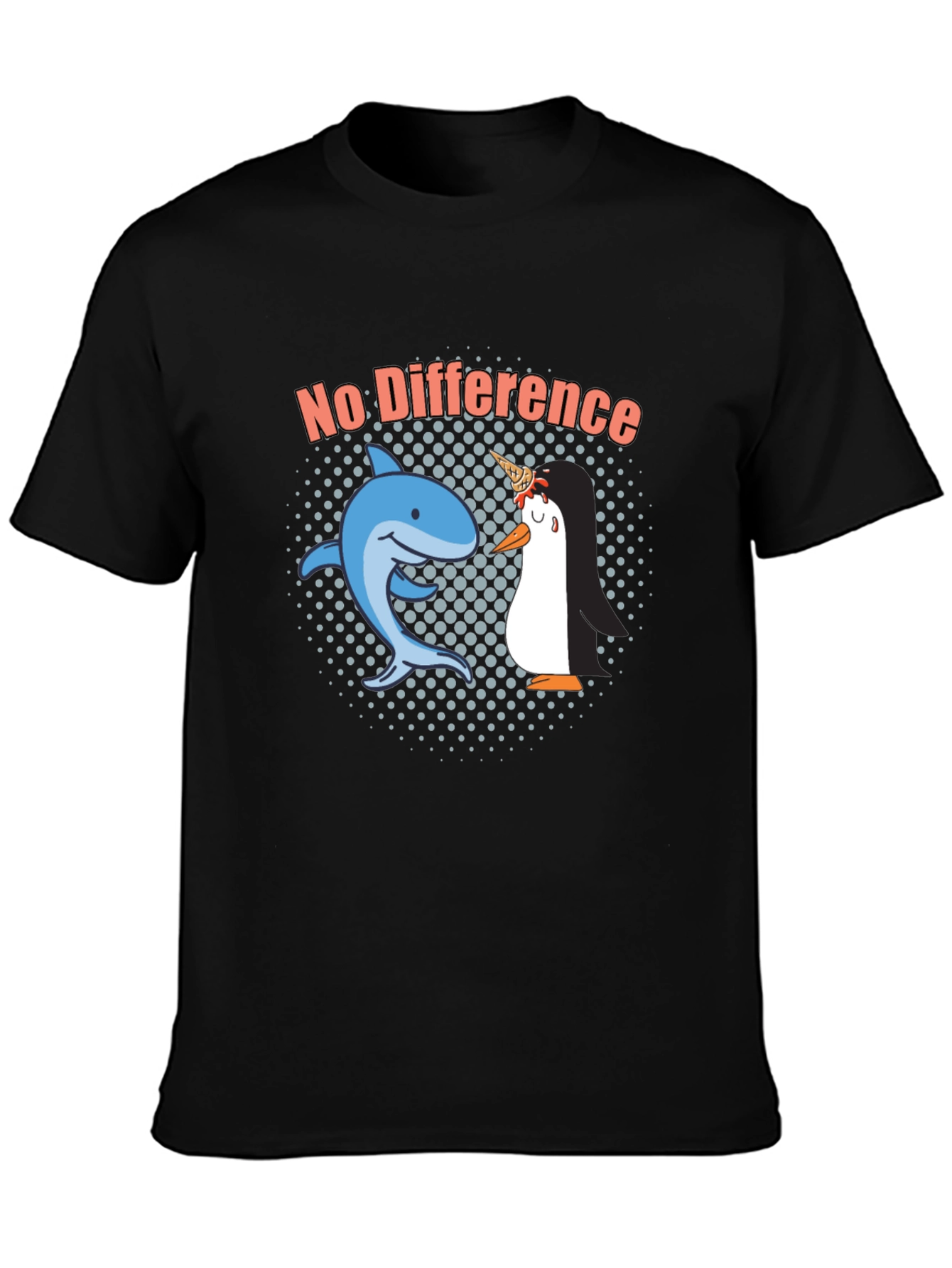 No Difference Shark Penguin Graphic Tee