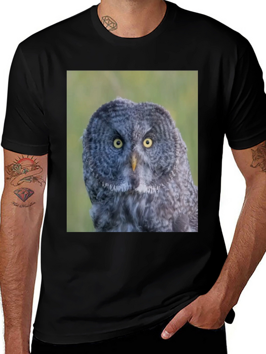 Owl Graphic Tee - Mens Black T-Shirt