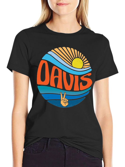 Davis Retro Surf T-Shirt - Vintage Style