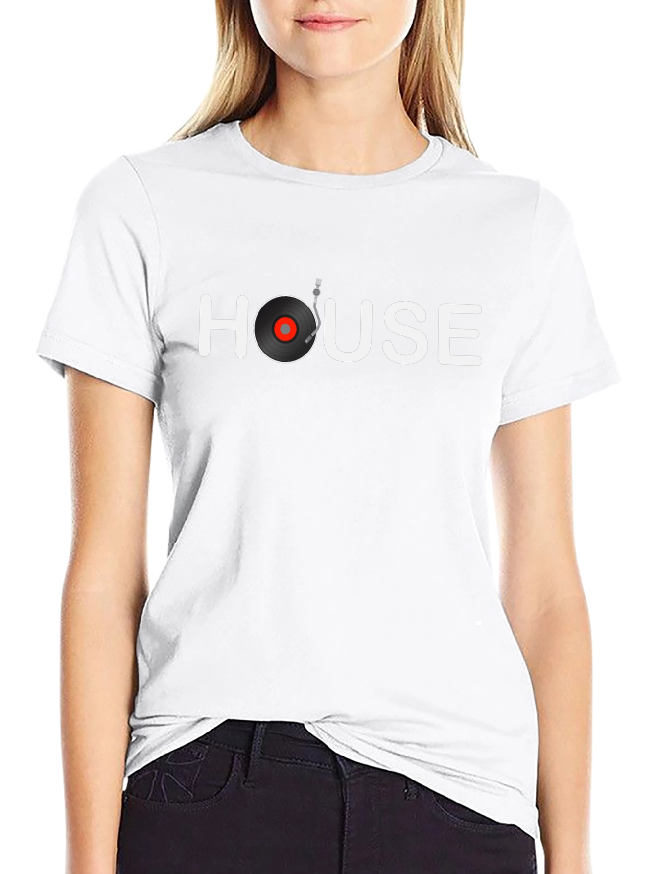 House Music DJ Turntable Graphic T-Shirt