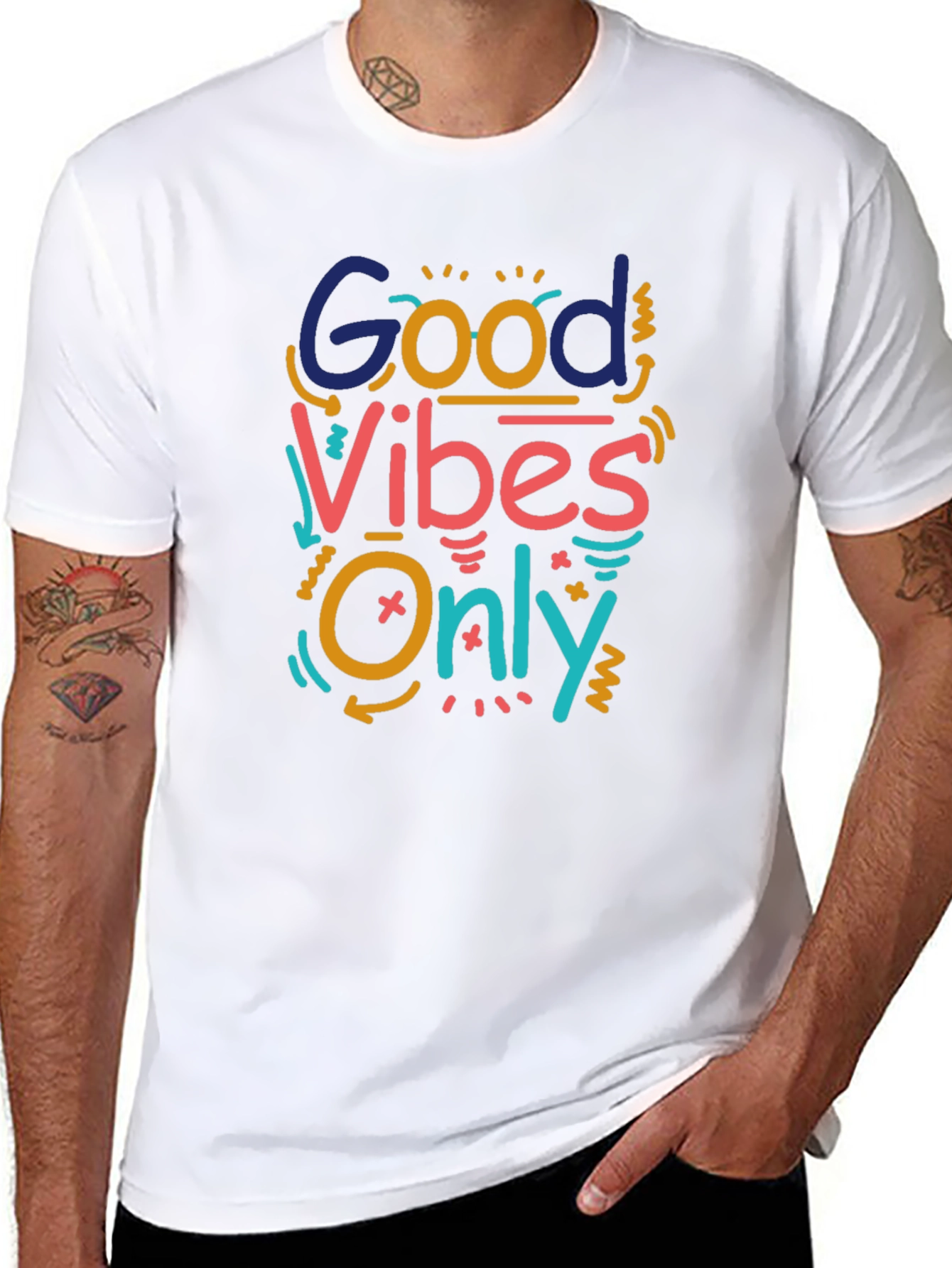 Good Vibes Only Graphic Tee - Black