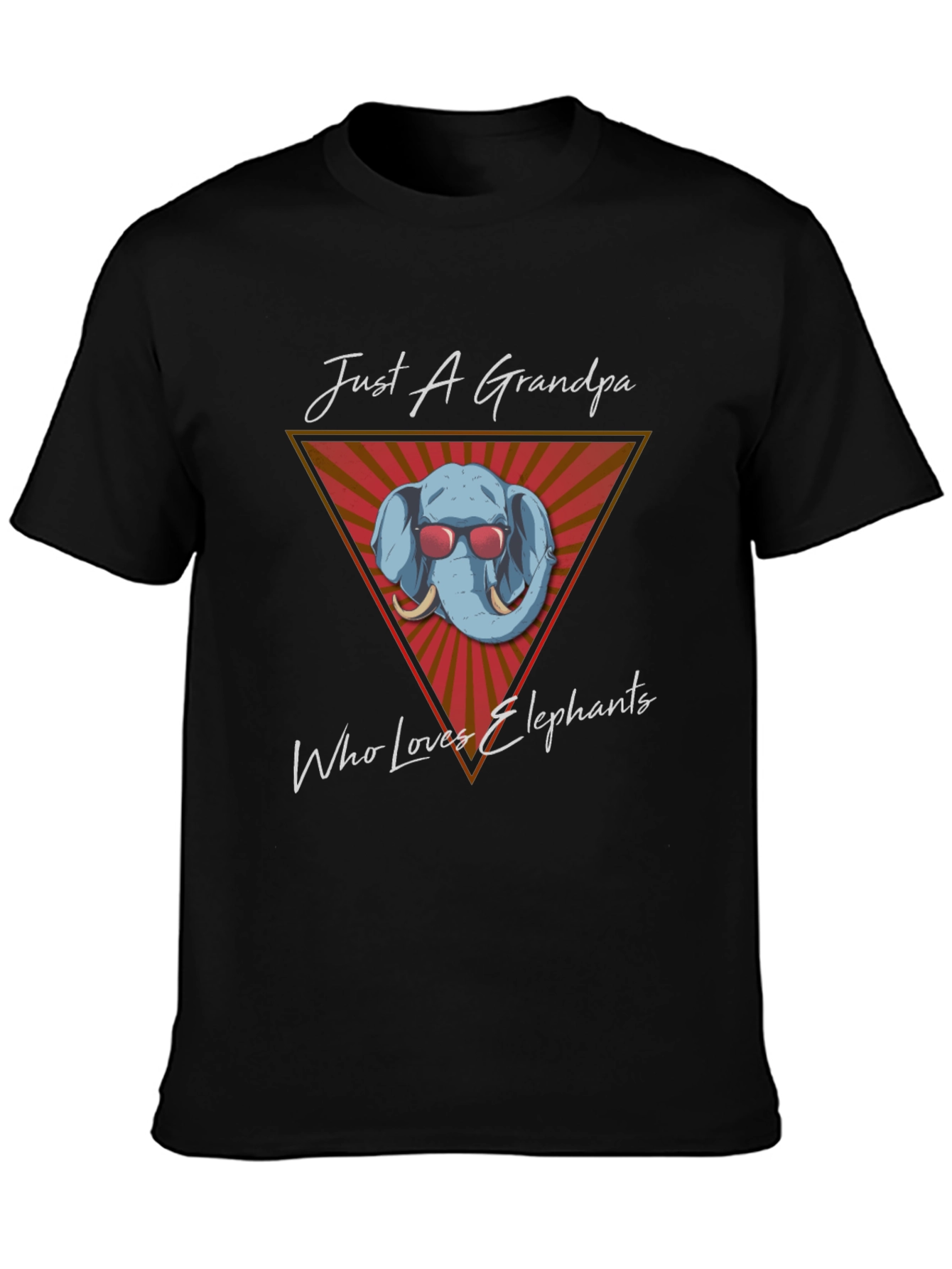 Just A Grandpa Who Loves Elephants T-Shirt