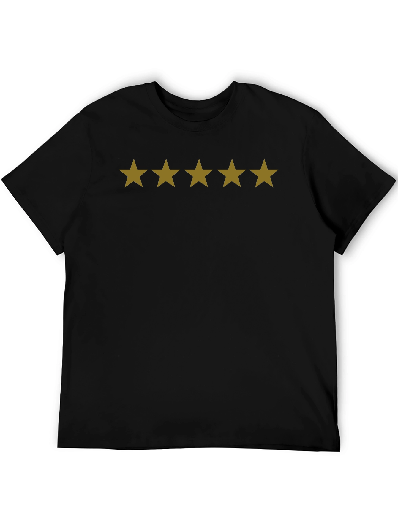 Five Star T-Shirt - Premium Quality Black Tee