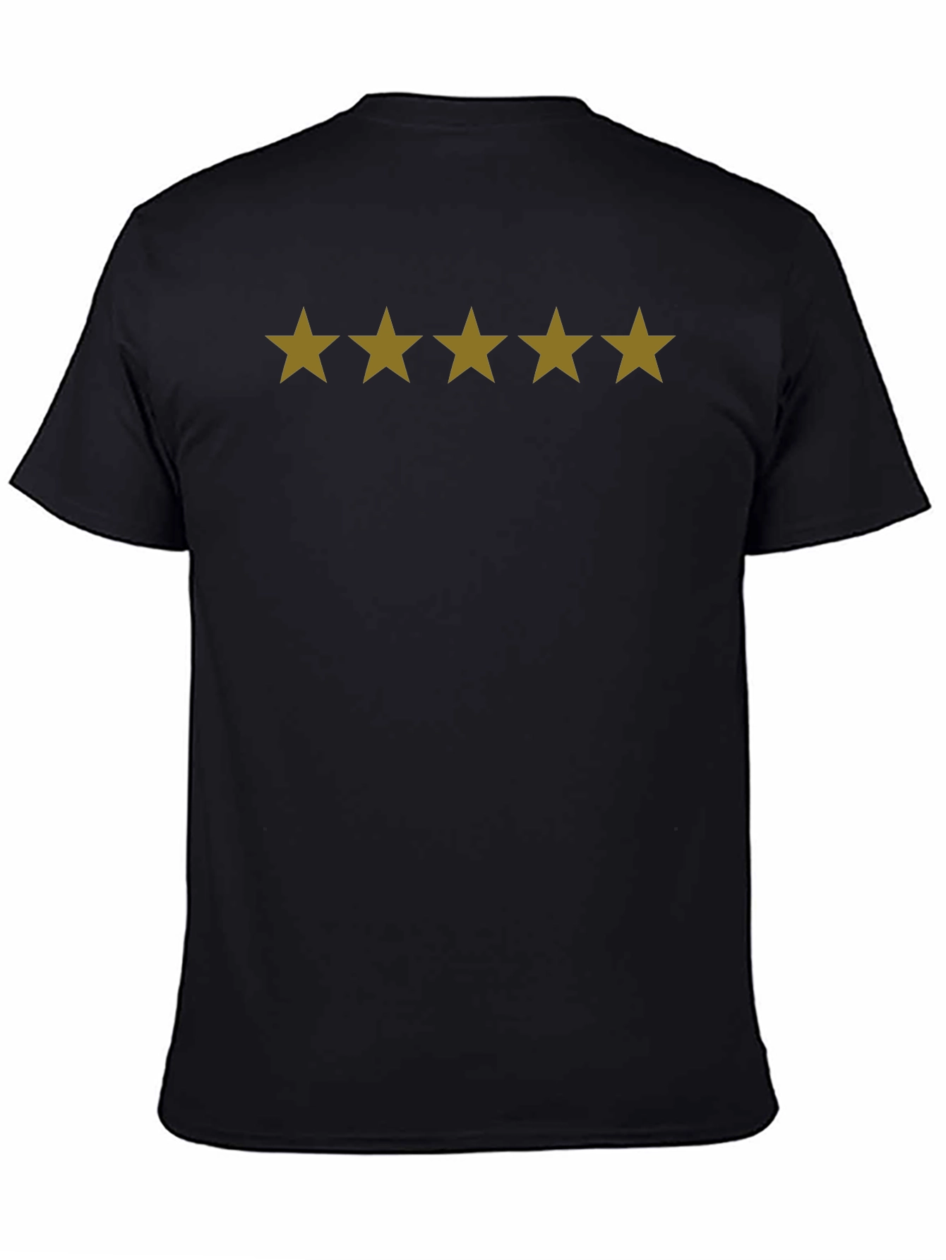 Five Star T-Shirt - Premium Quality Black Tee