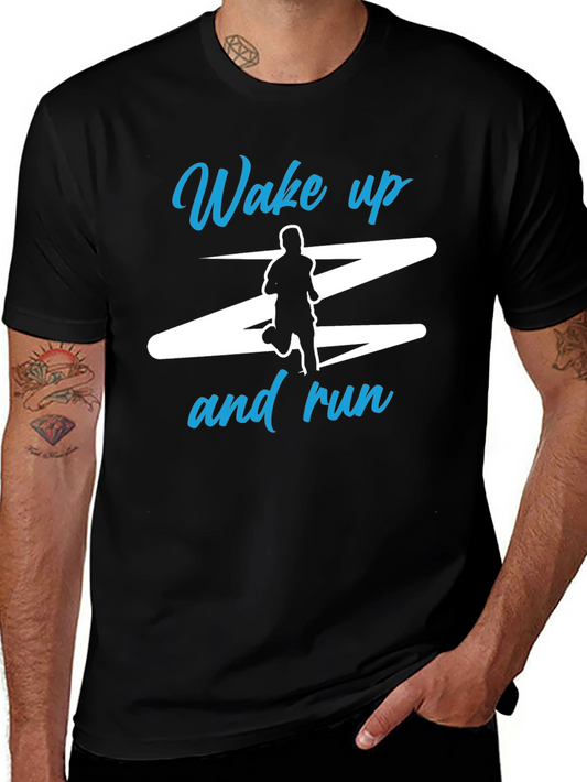 Wake Up and Run Graphic T-Shirt