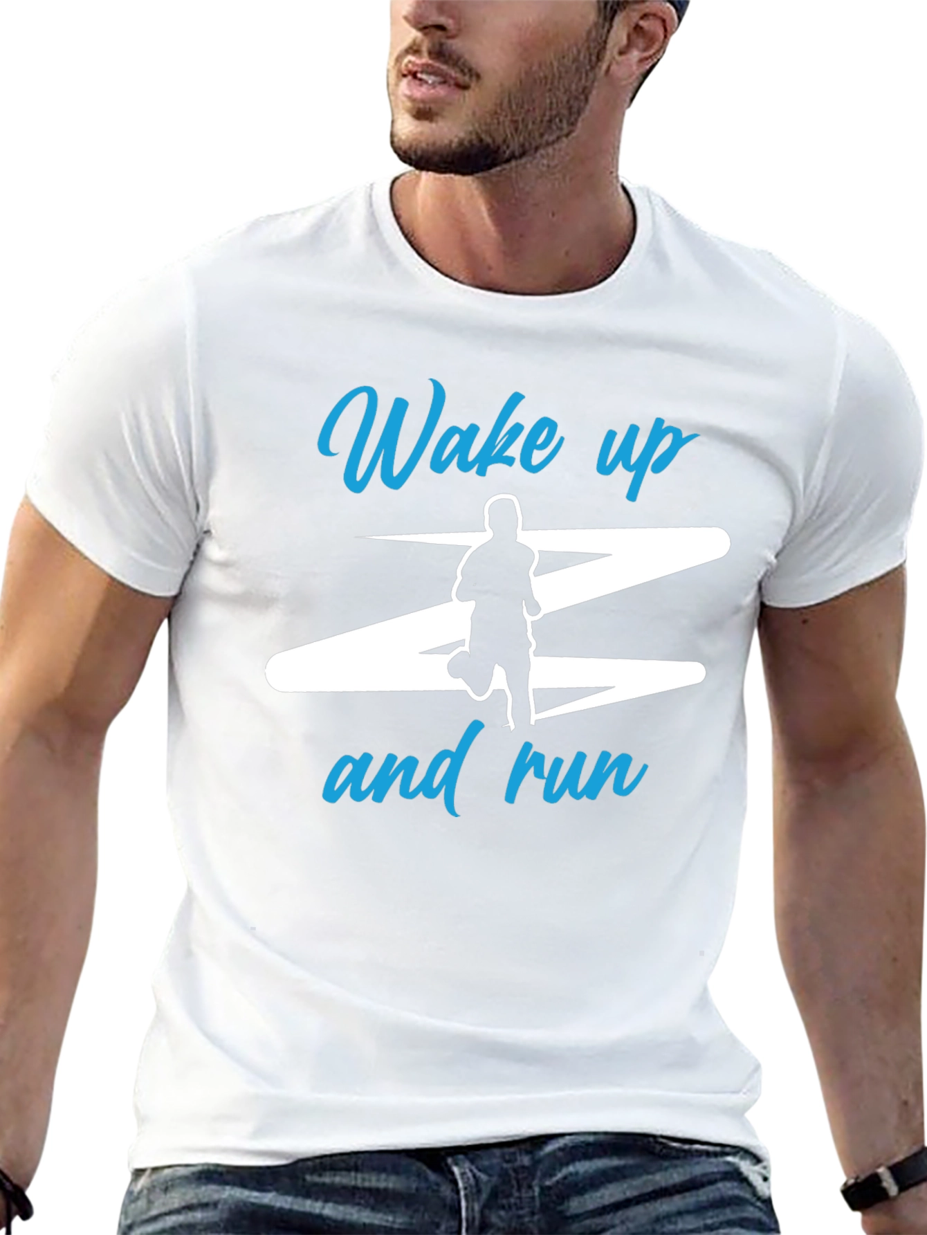 Wake Up and Run Graphic T-Shirt