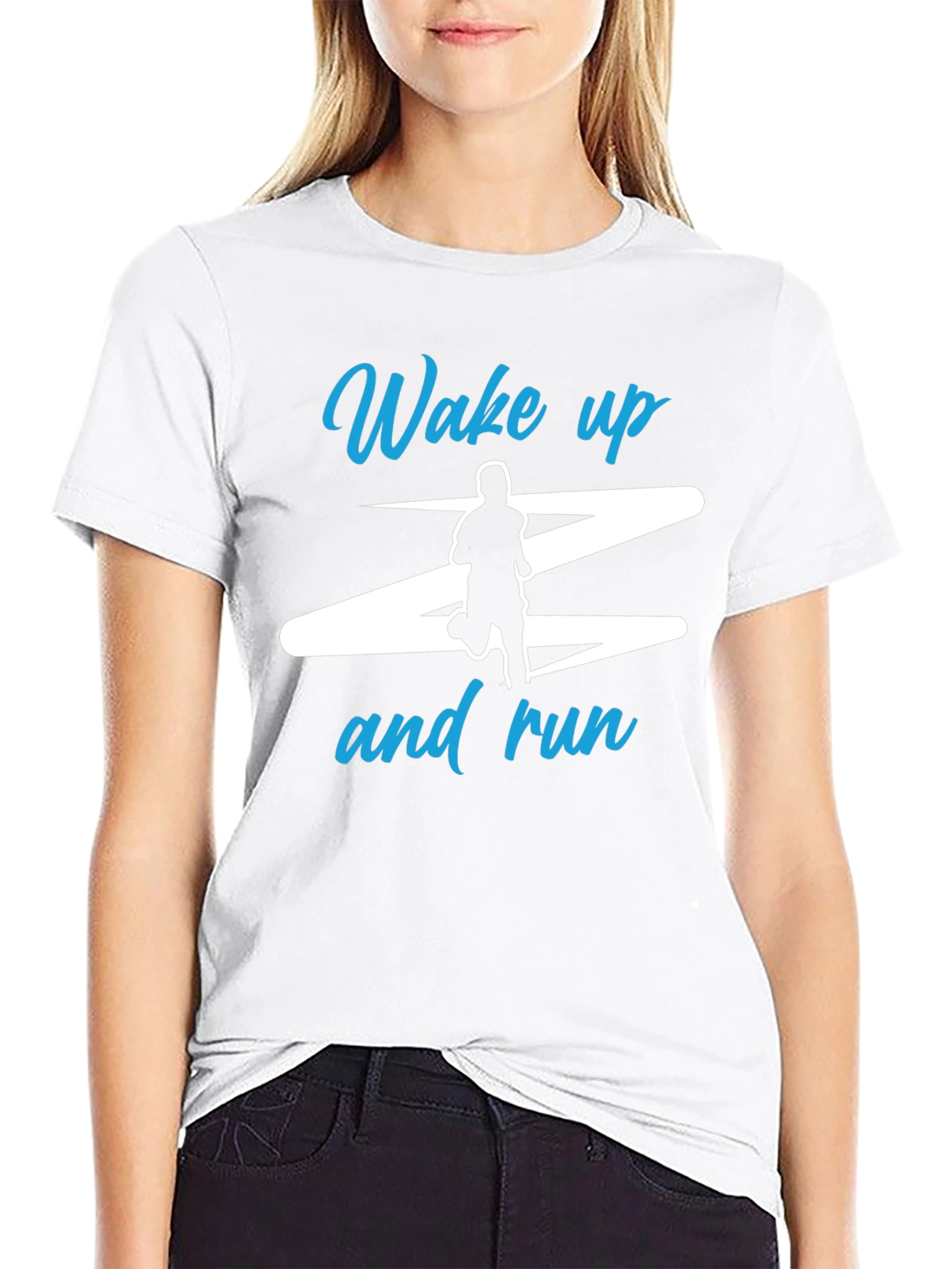 Wake Up and Run Graphic T-Shirt