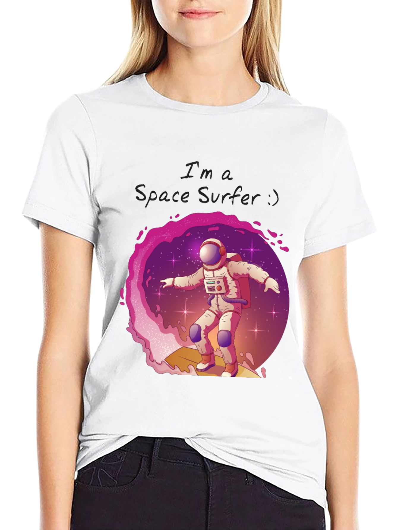 Space Surfer Graphic Tee