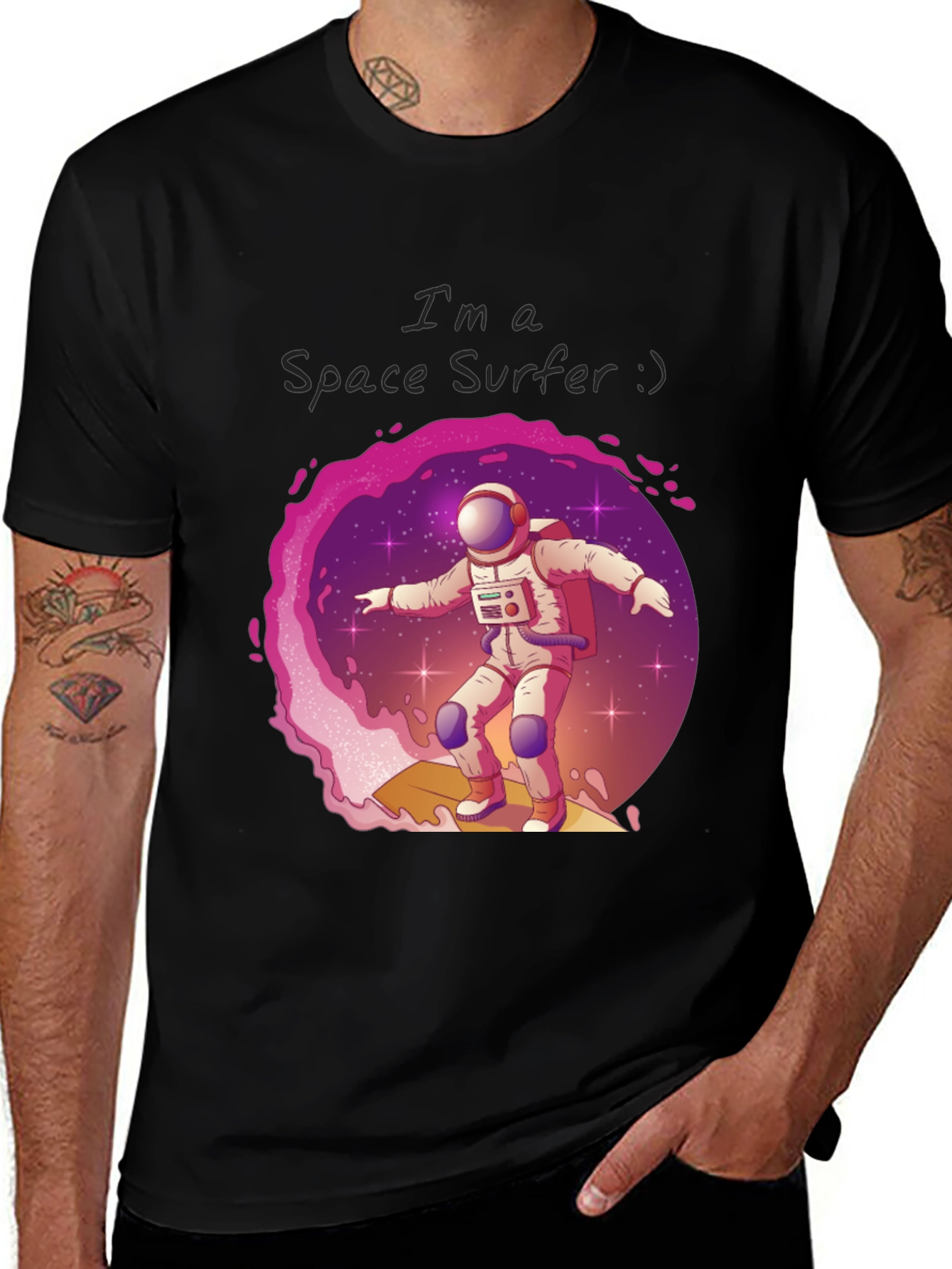 Space Surfer Graphic Tee