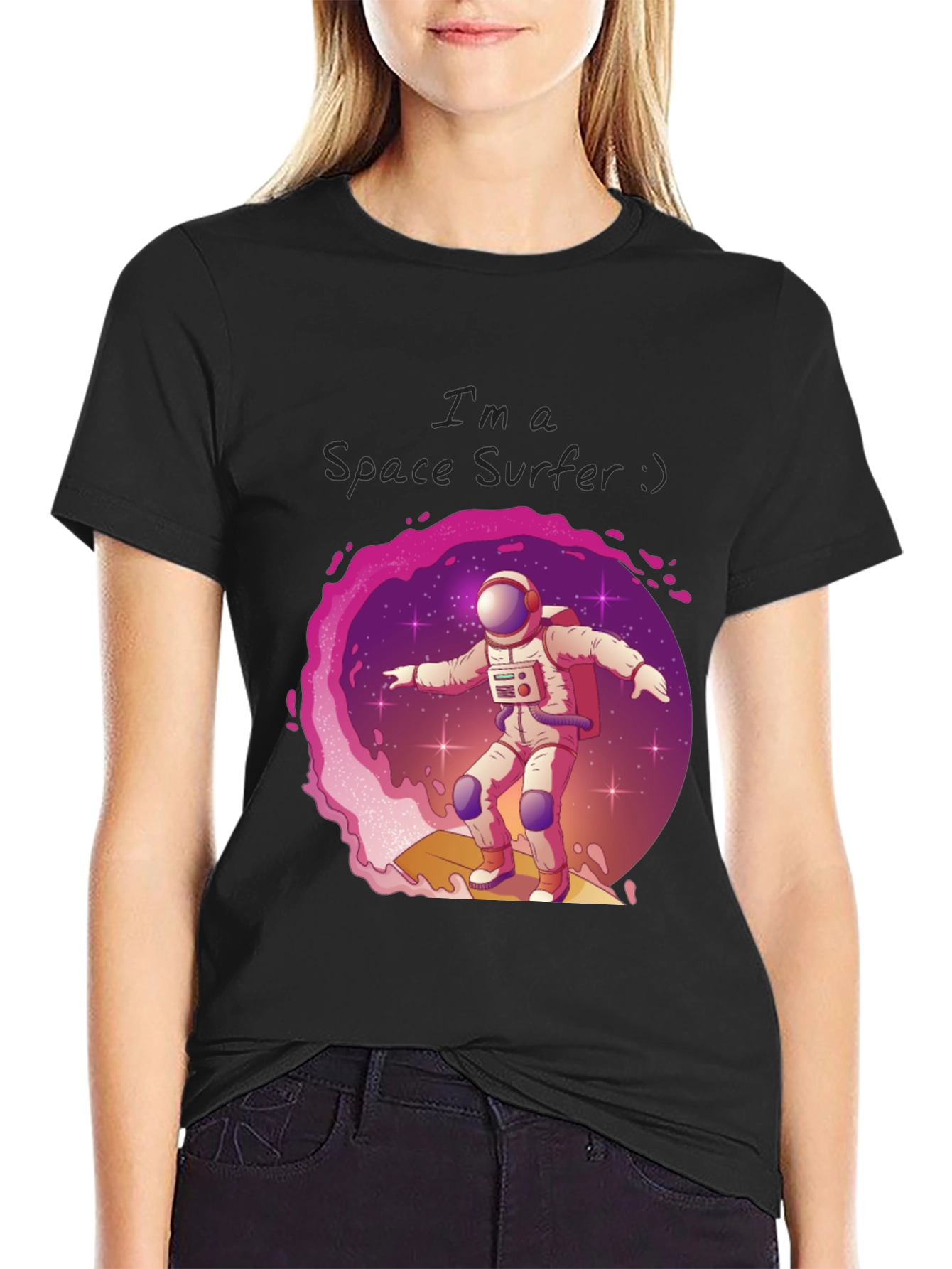 Space Surfer Graphic Tee
