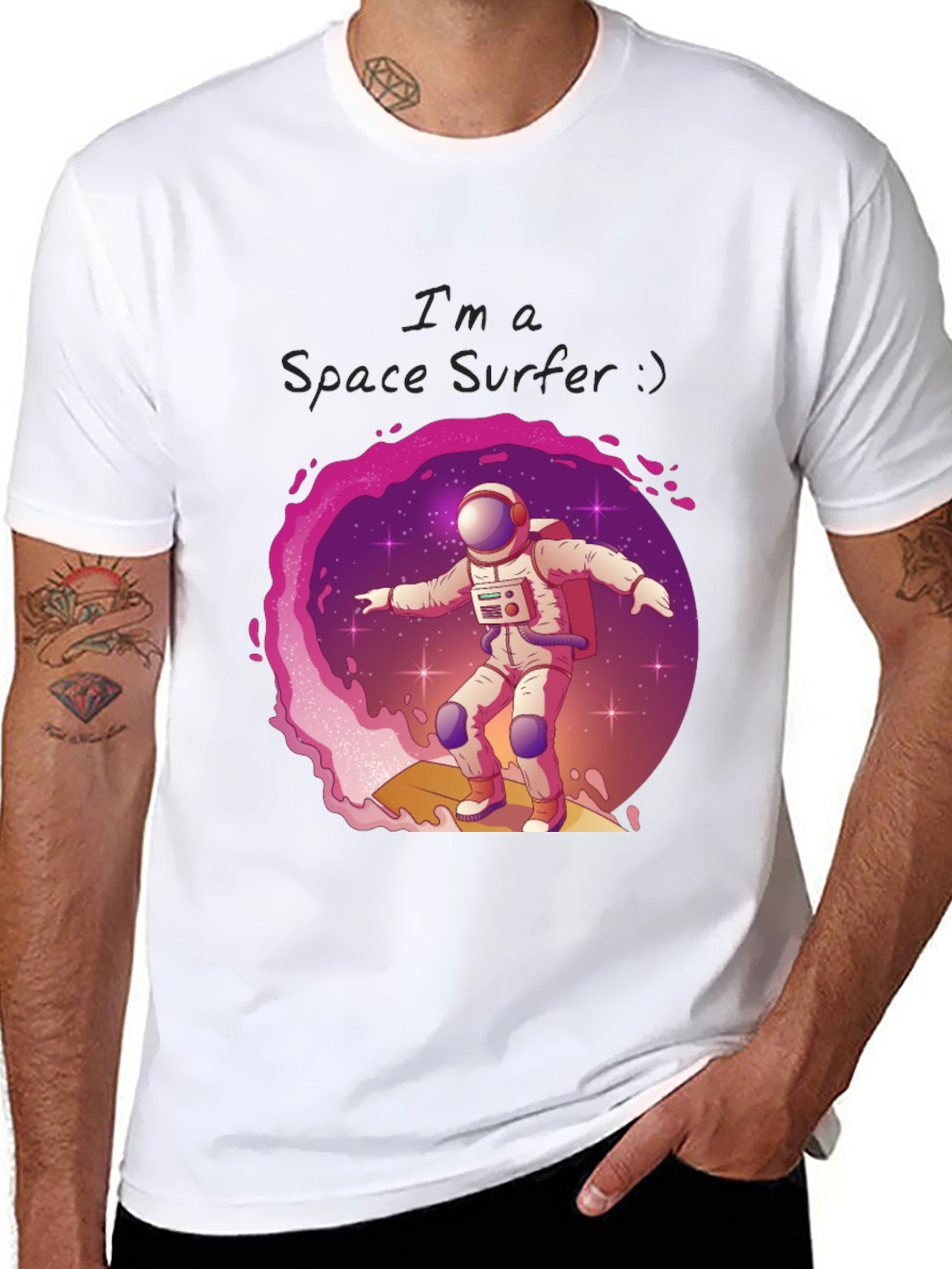 Space Surfer Graphic Tee