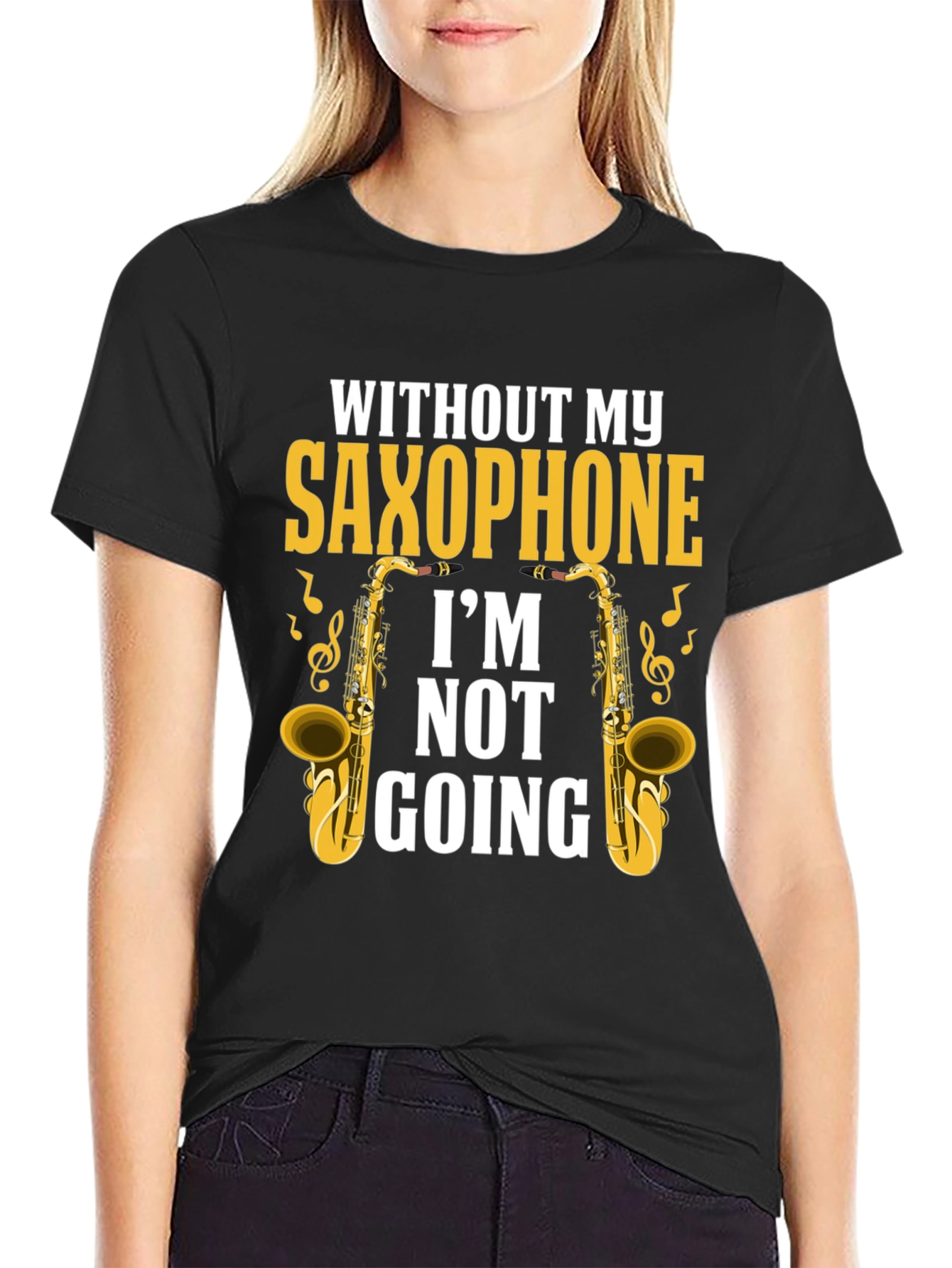 Saxophone Lover T-Shirt - Im Not Going