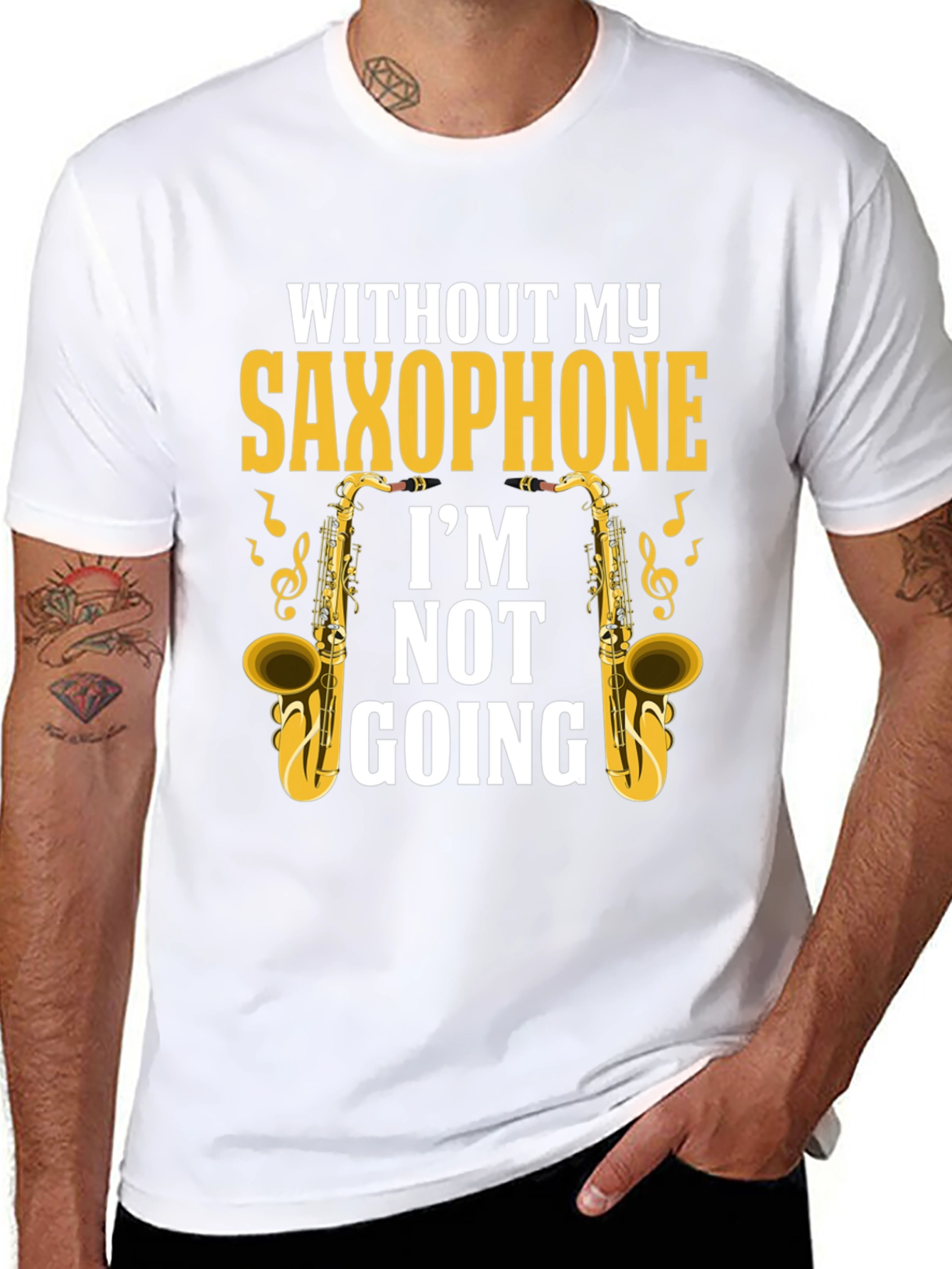 Saxophone Lover T-Shirt - Im Not Going