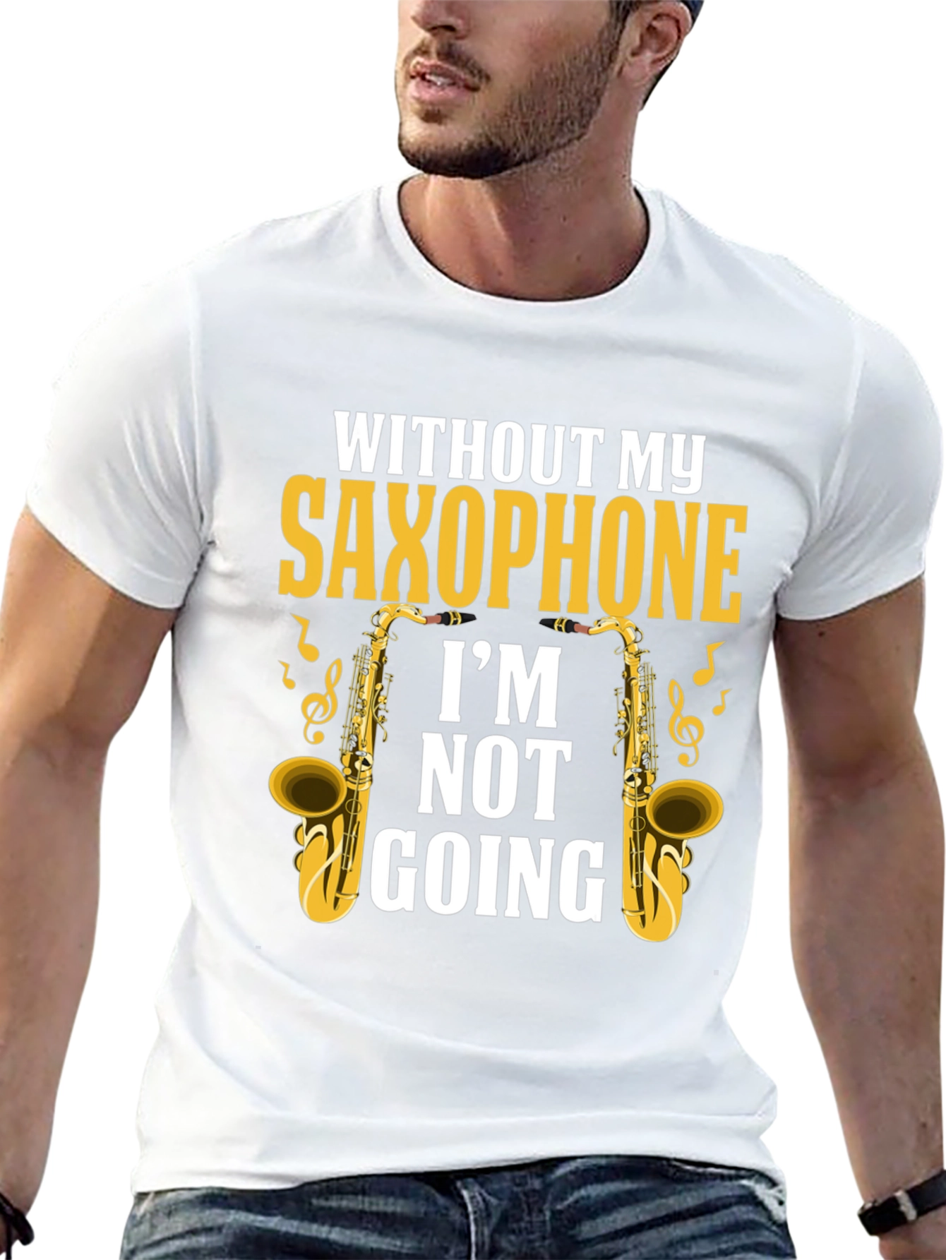 Saxophone Lover T-Shirt - Im Not Going