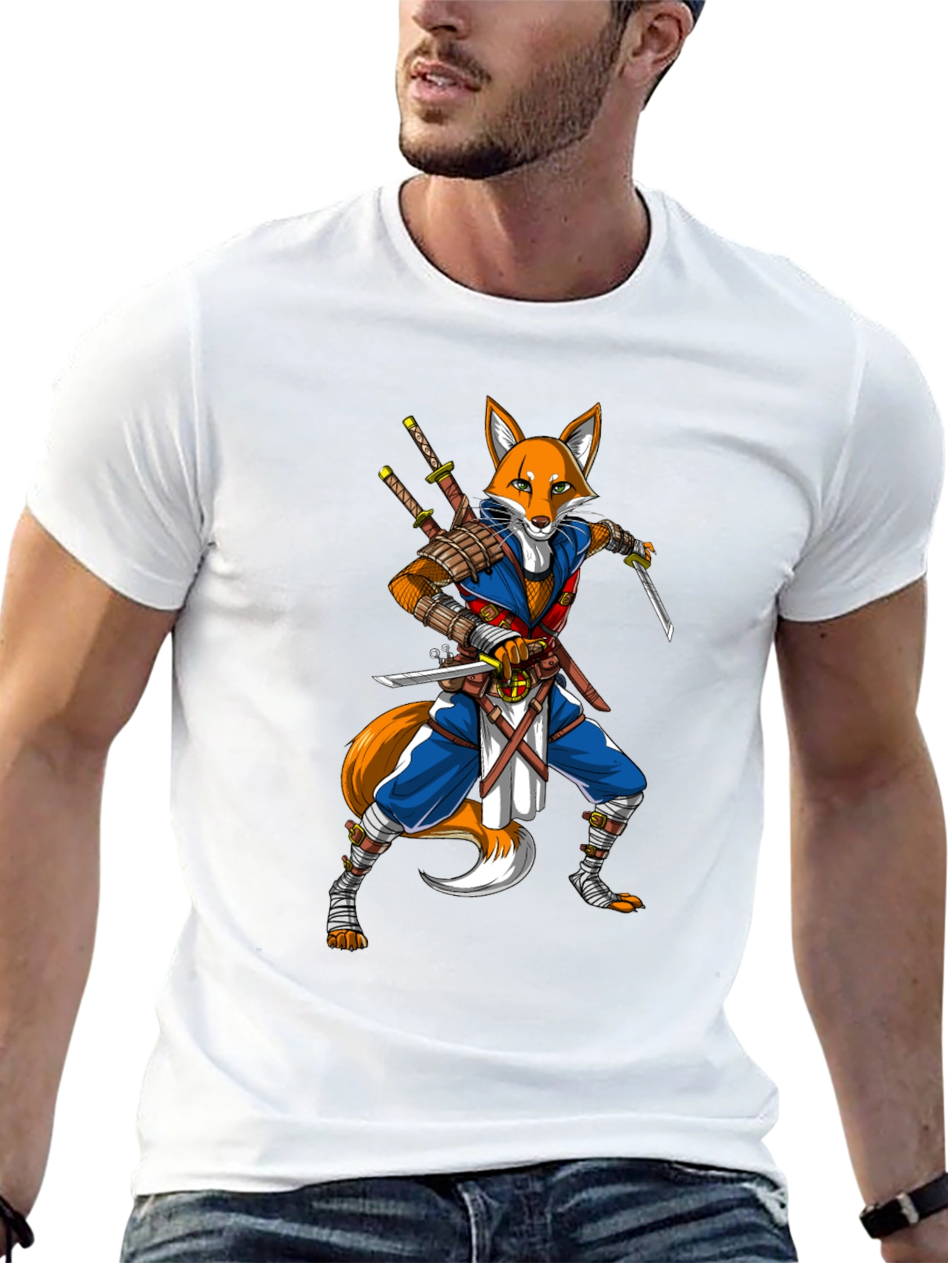 Ninja Fox Graphic T-Shirt - Unique Design