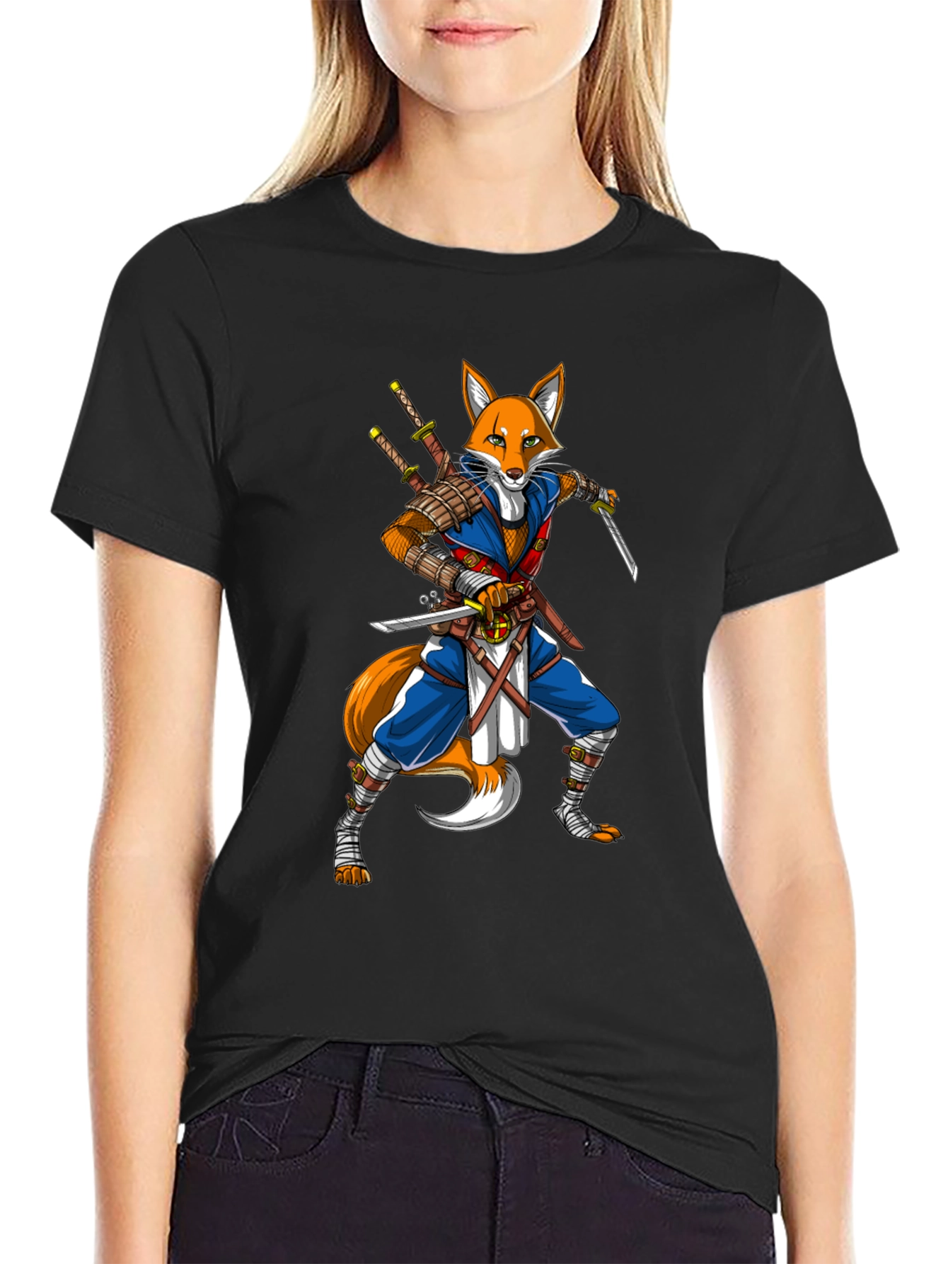 Ninja Fox Graphic T-Shirt - Unique Design