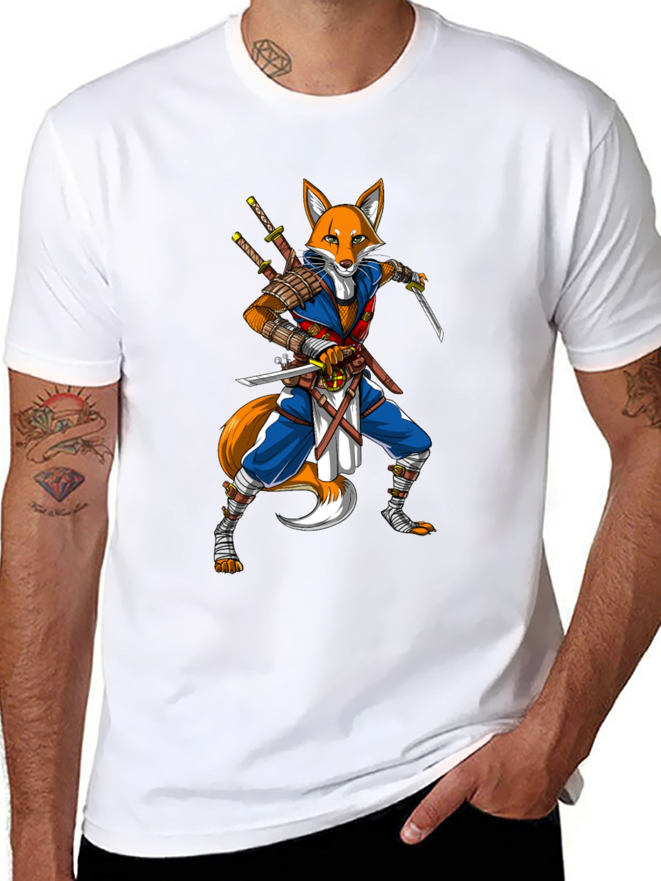 Ninja Fox Graphic T-Shirt - Unique Design