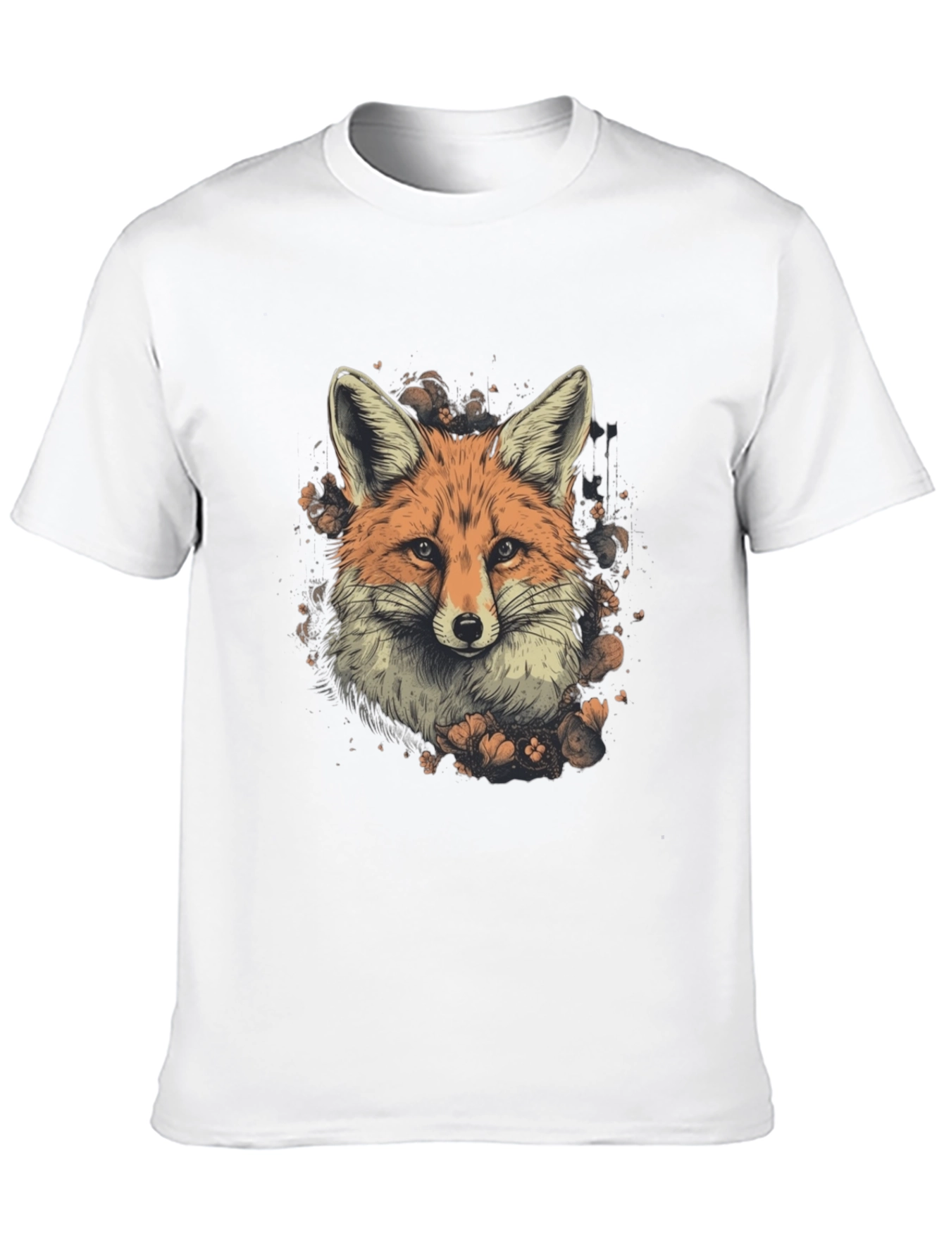 Fox Graphic Print T-Shirt - Stylish Animal Tee