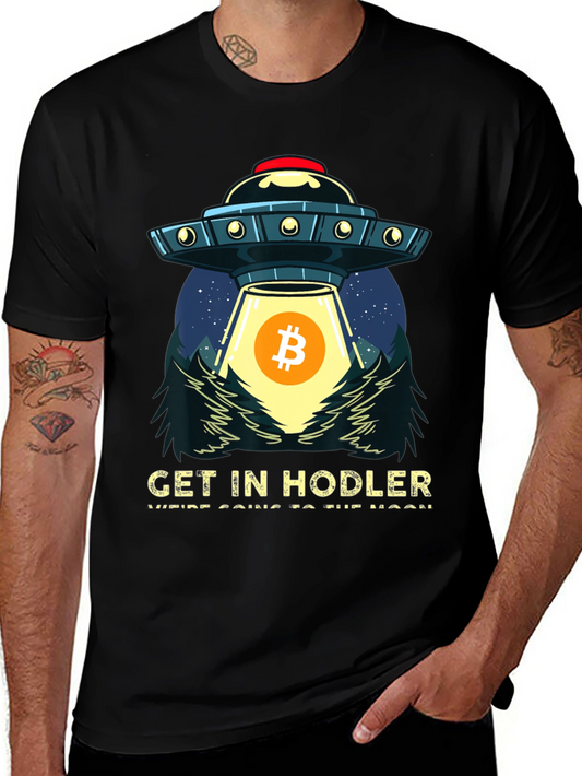 Bitcoin UFO T-Shirt - Get In Hodler!