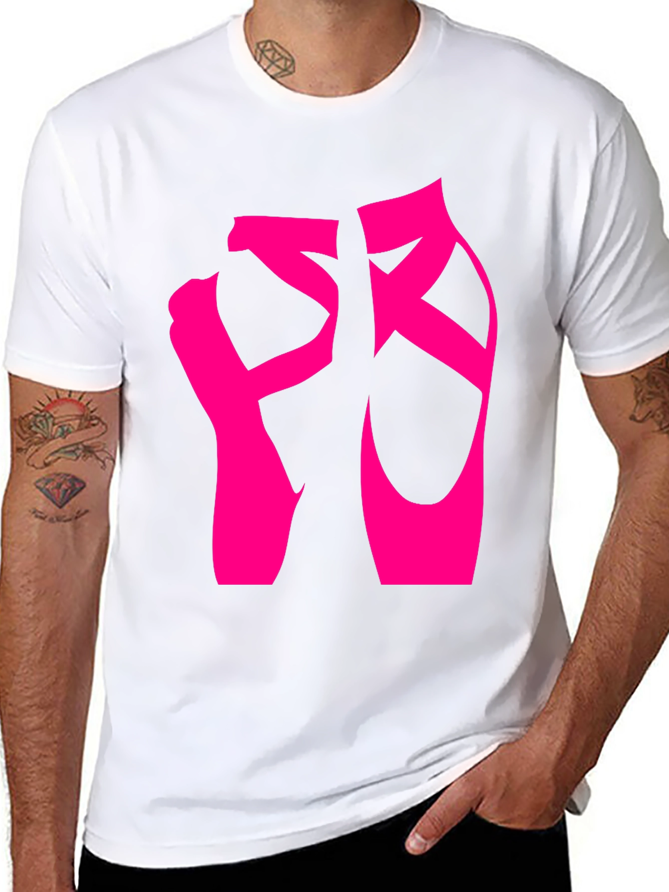 Ballet Shoes Graphic Tee - Dance Lover T-Shirt