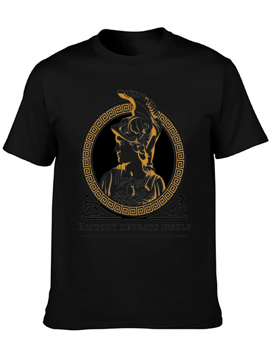 History Repeats T-Shirt - Greek Goddess Athena Design