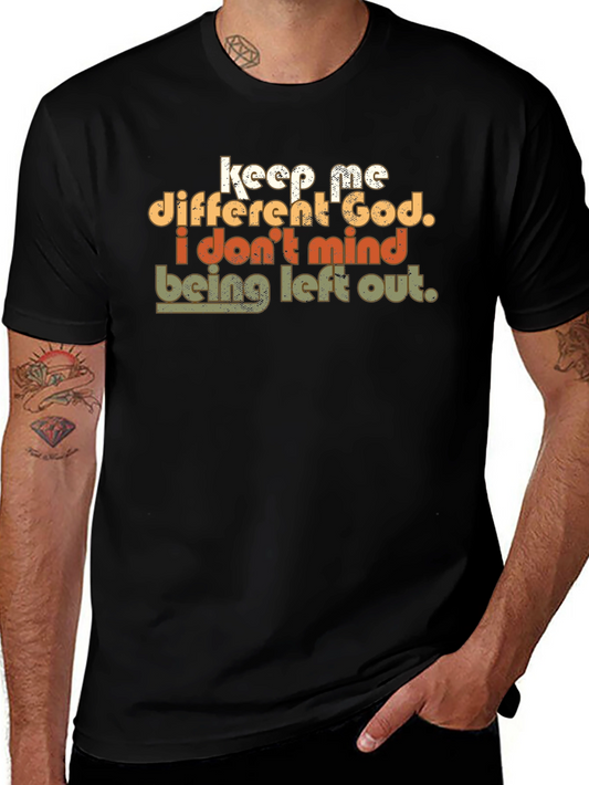 Keep Me Different God T-Shirt - Mens Black Graphic Tee