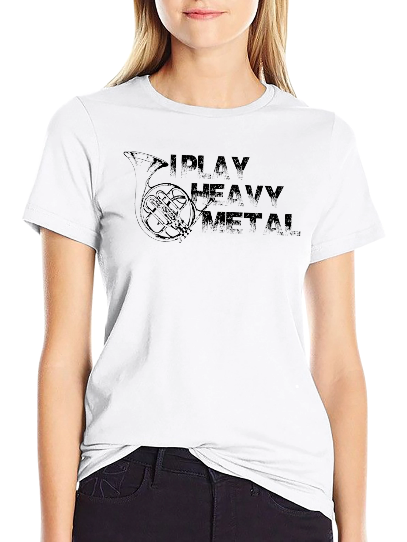I Play Heavy Metal Black T-Shirt