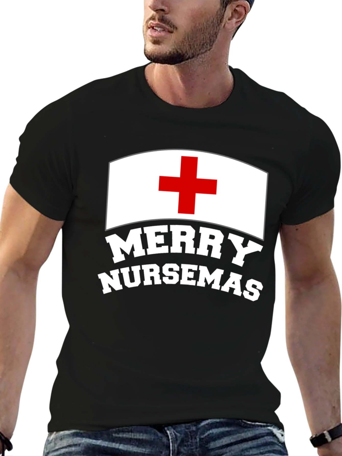 Merry NurseMas T-Shirt - Christmas Nurse Tee