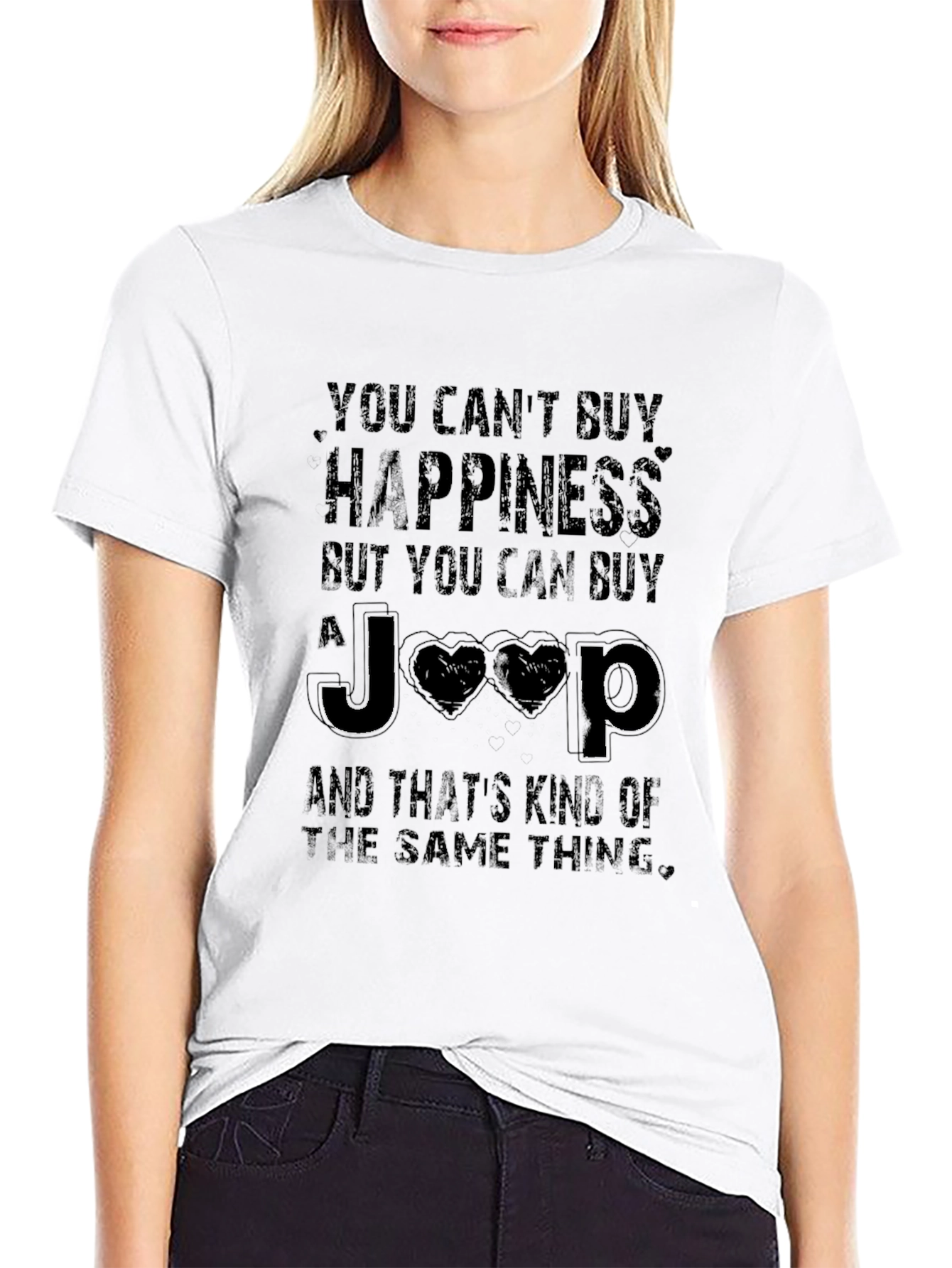You Cant Buy Happiness Jeep T-Shirt