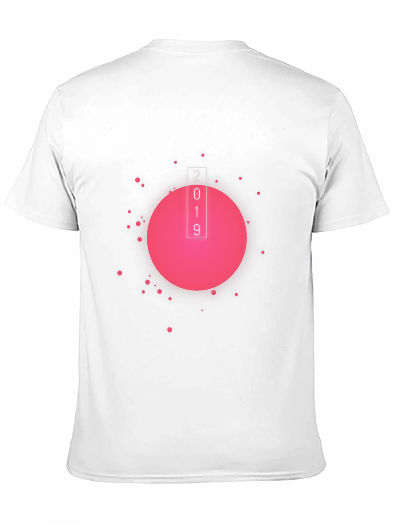 Retro Pink Circle Black T-Shirt - 2019 Design