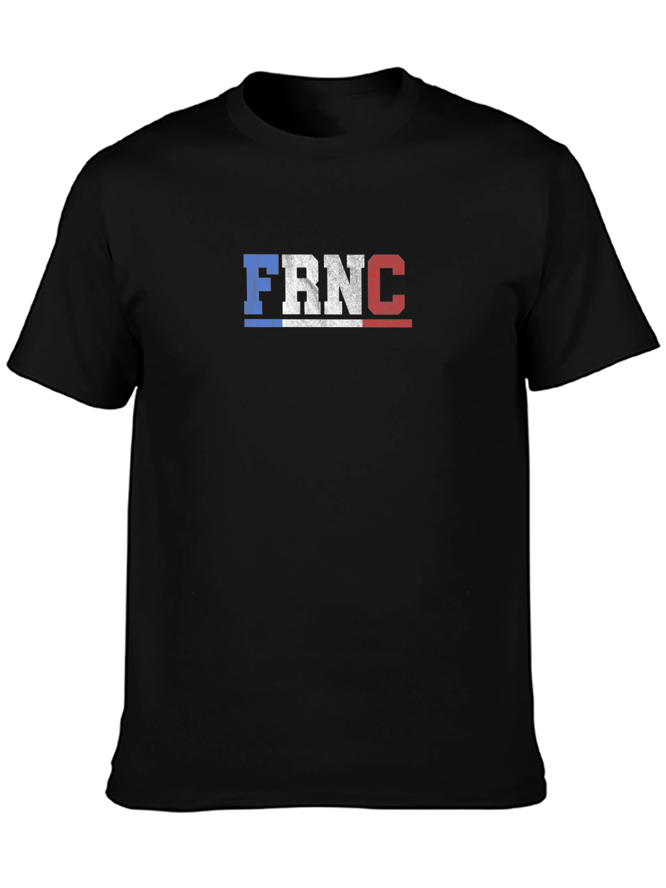 FRNC Flag Inspired Graphic Black T-Shirt