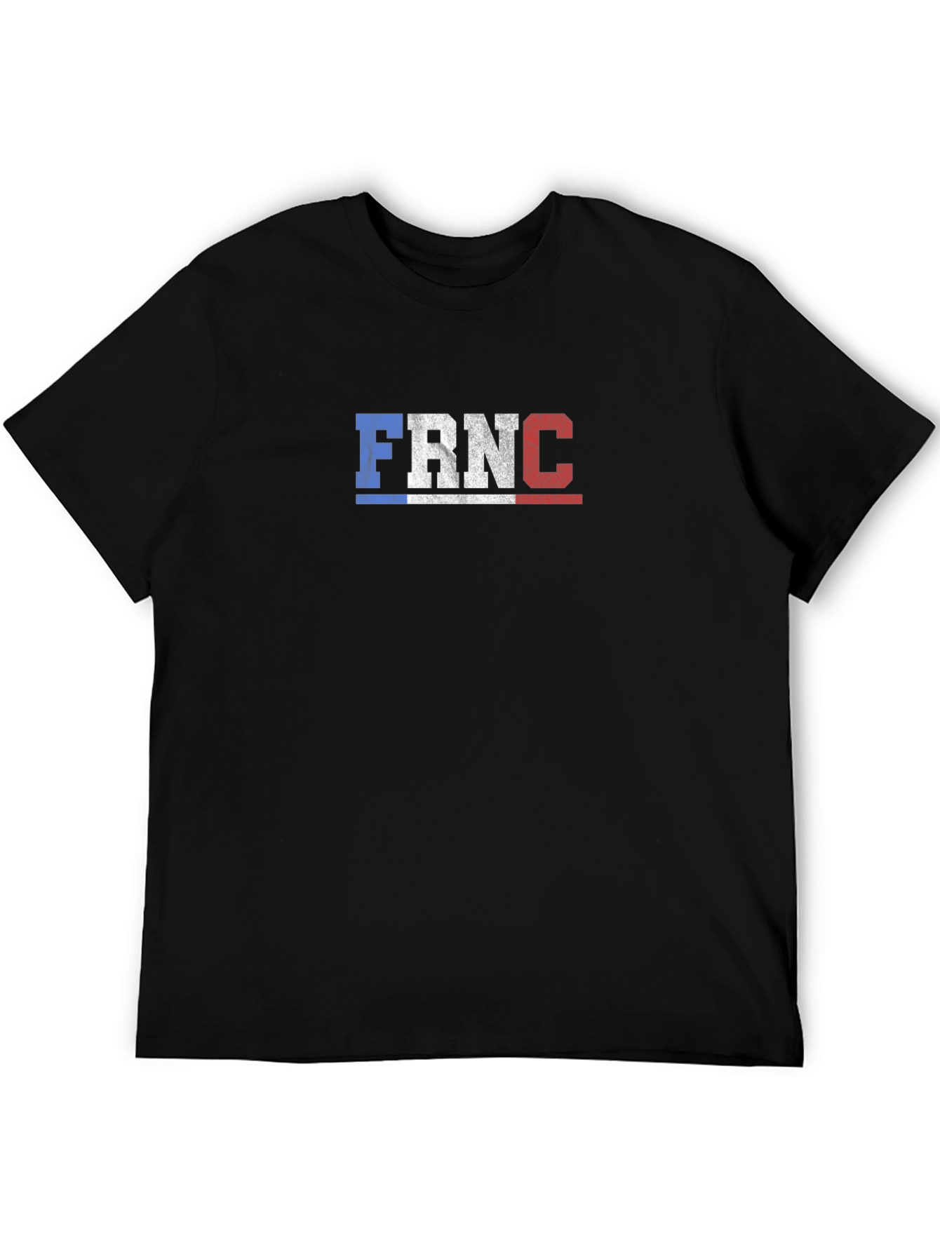 FRNC Flag Inspired Graphic Black T-Shirt