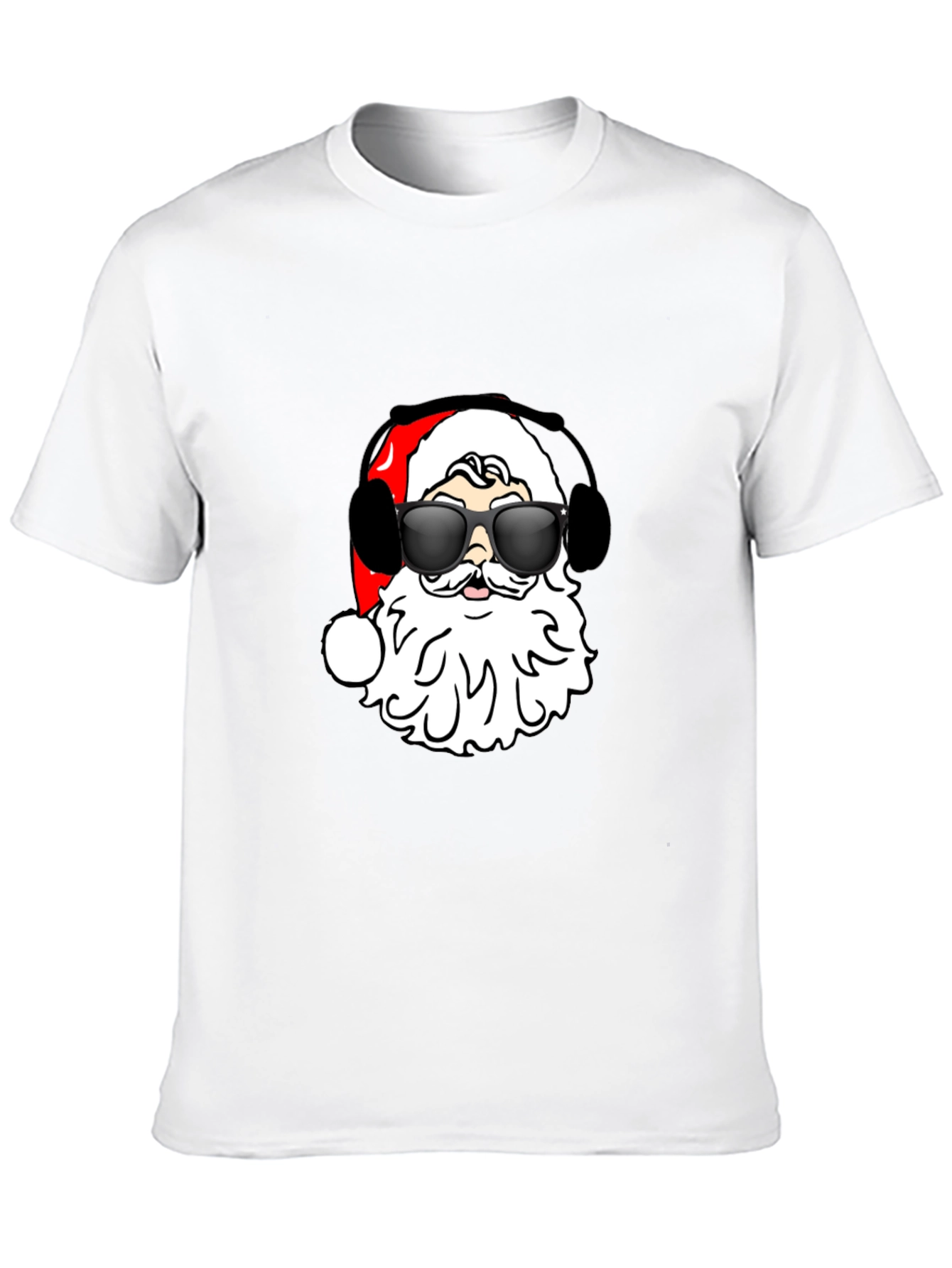 Cool Santa Black T-Shirt