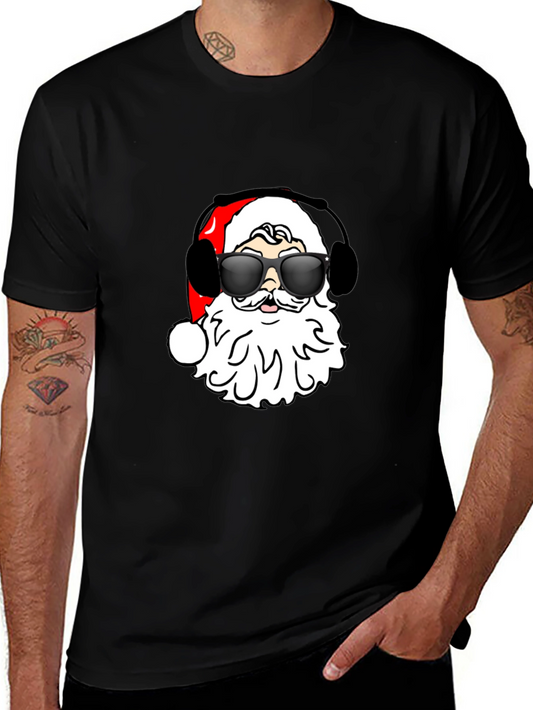 Cool Santa Black T-Shirt