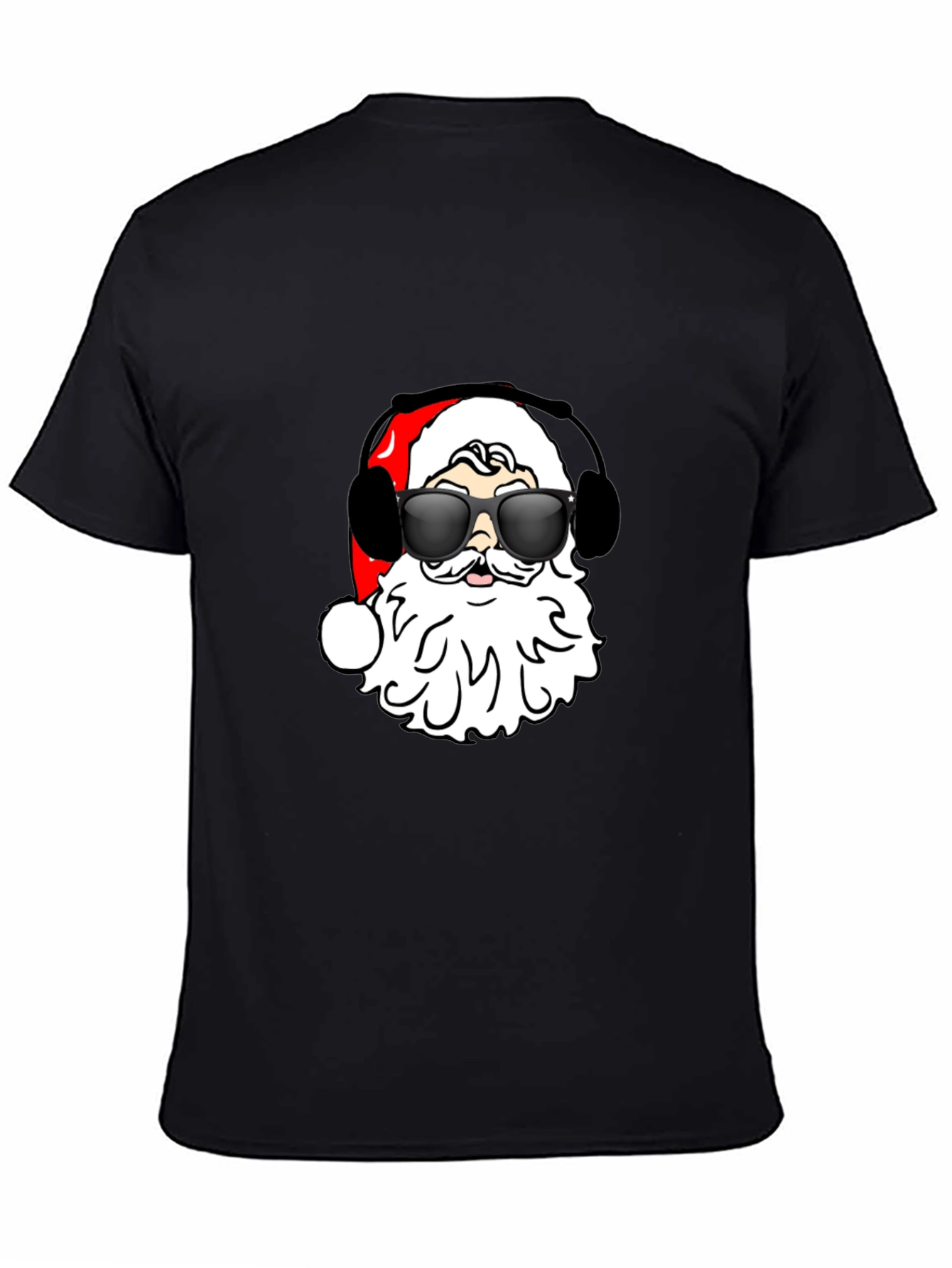 Cool Santa Black T-Shirt