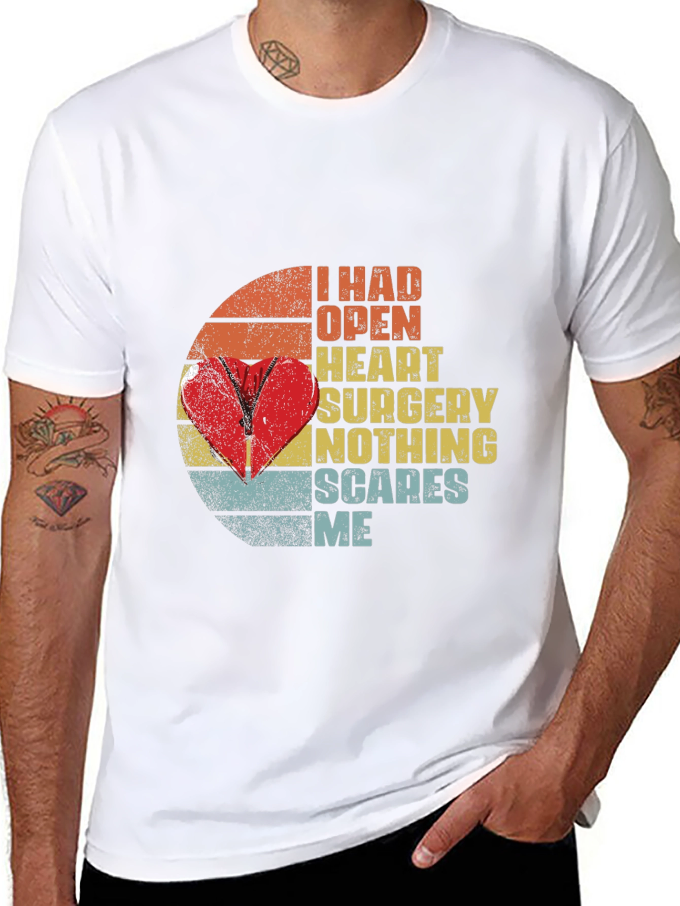 Open Heart Surgery Survivor Graphic Tee