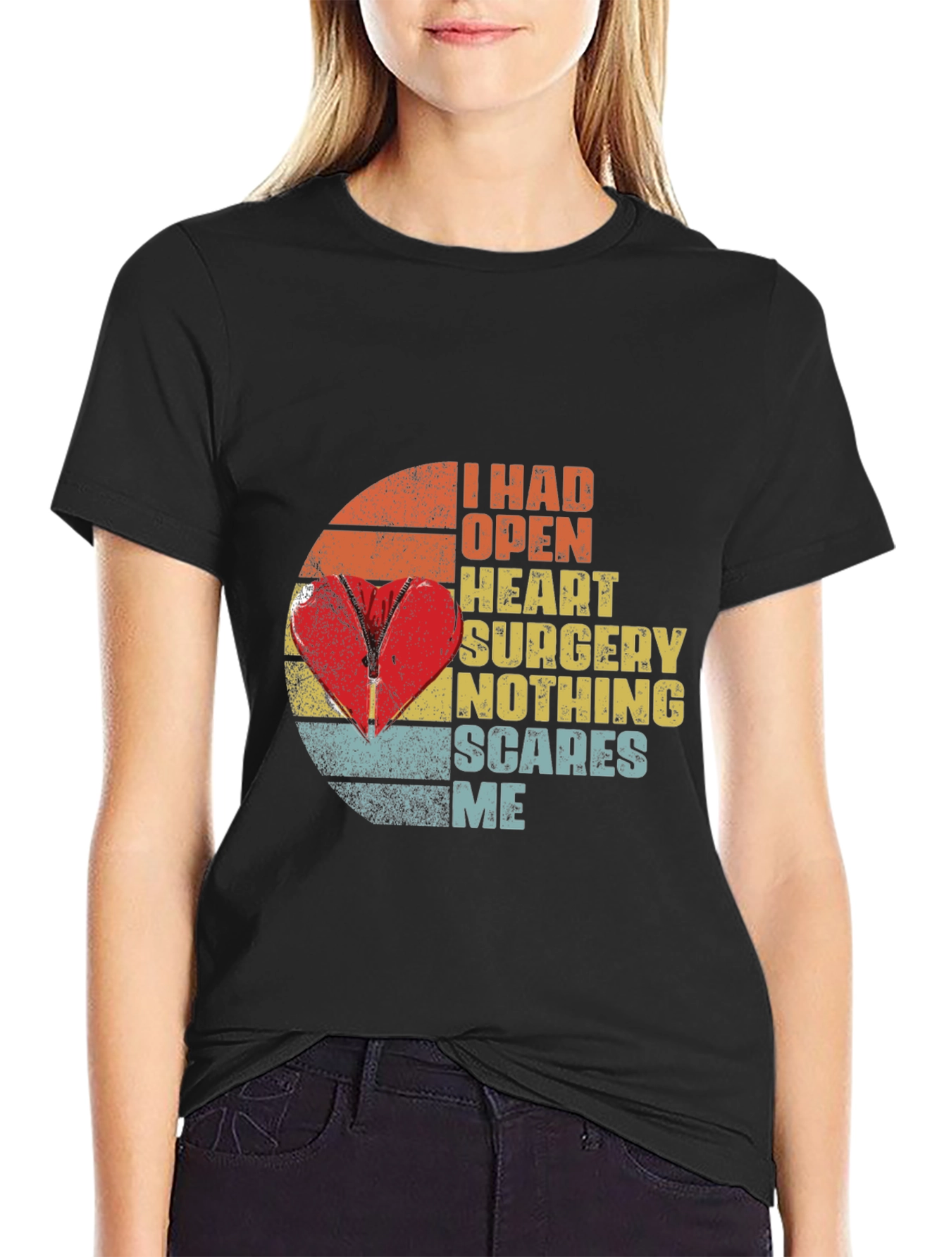 Open Heart Surgery Survivor Graphic Tee