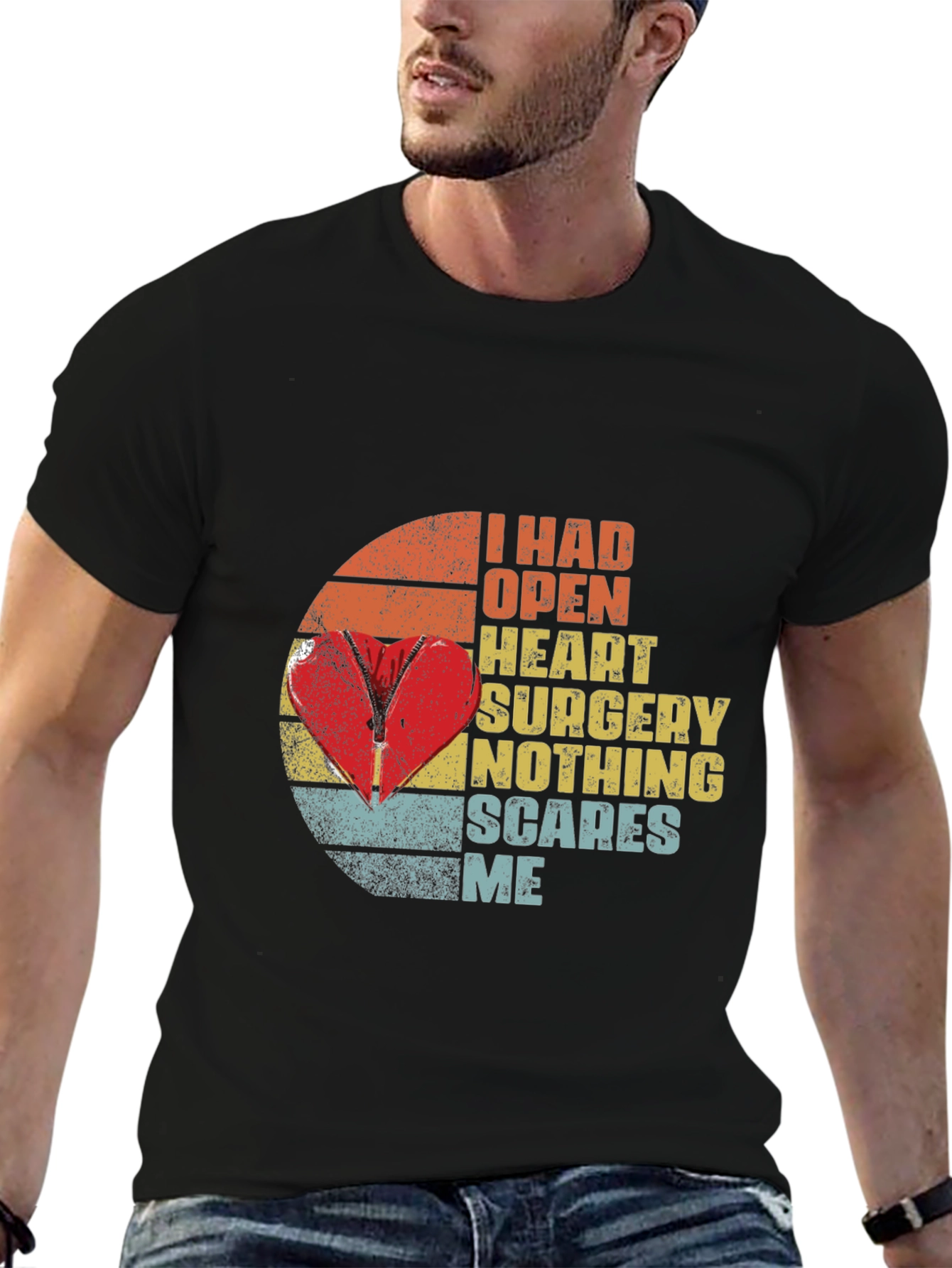 Open Heart Surgery Survivor Graphic Tee