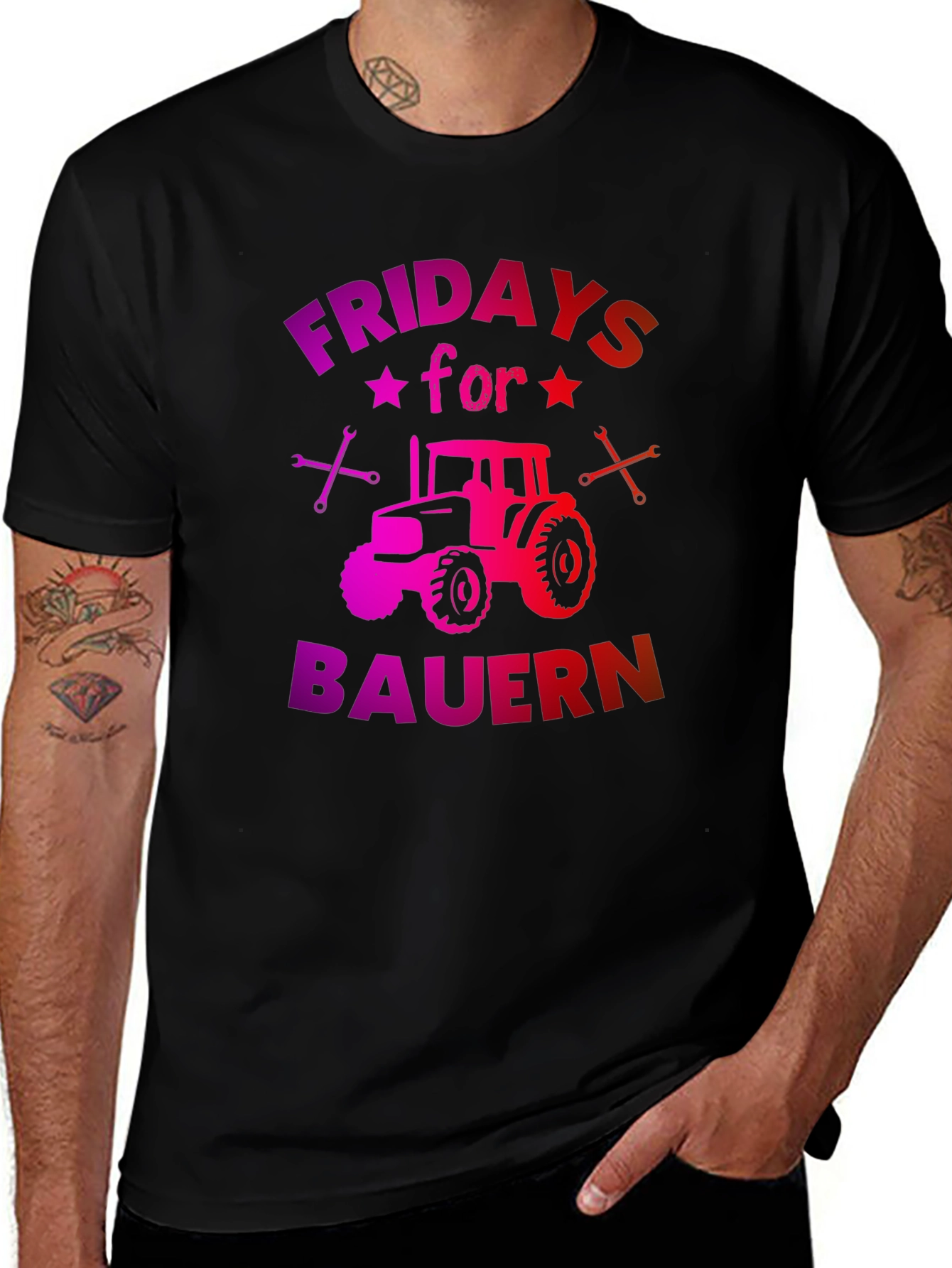 Fridays for Bauern Tractor Graphic Tee